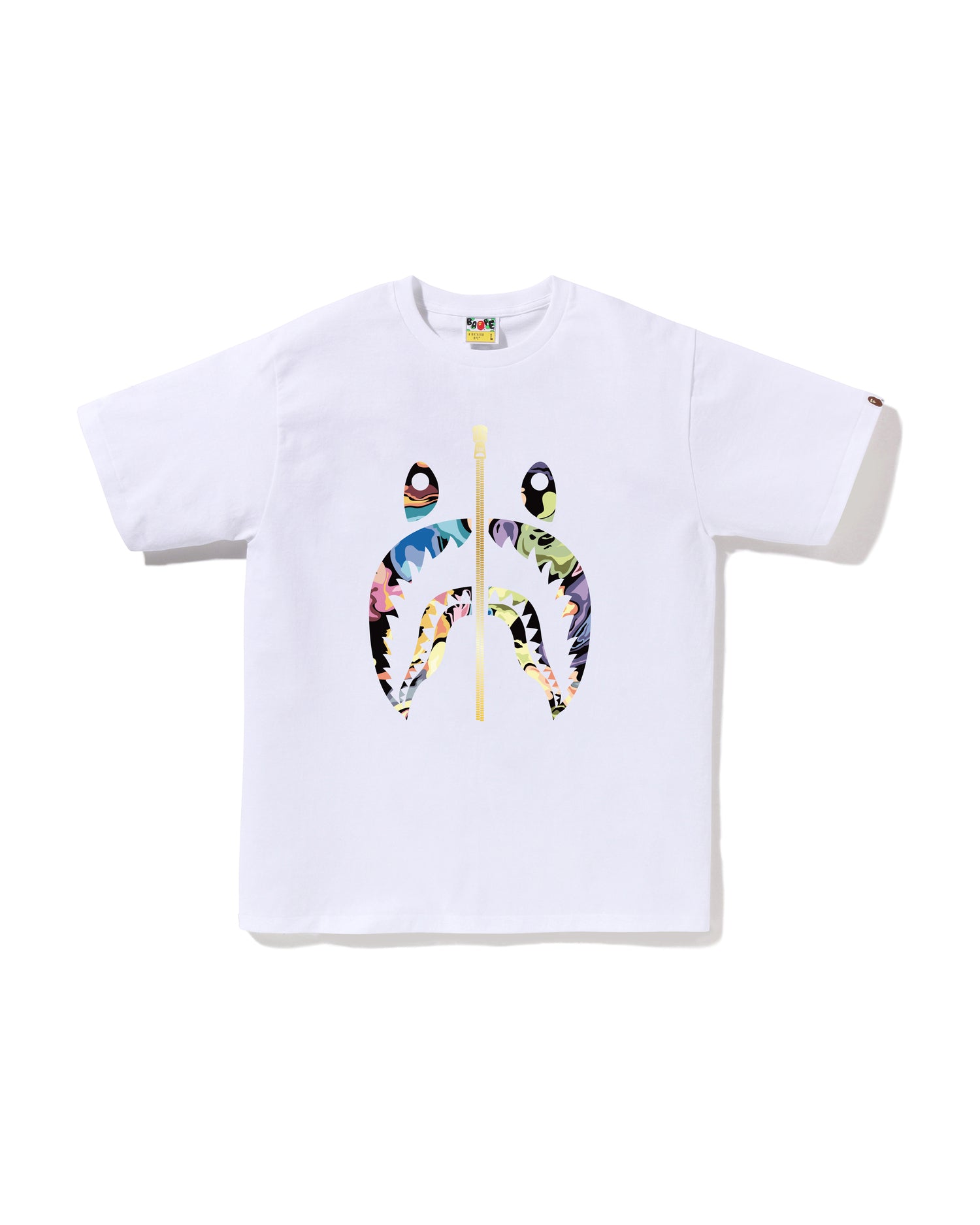 A BATHING APE BAPE CAMO 刺繍　ポロシャツ　tシャツ L A BATHING APE® Art Camo Shark Tee | Bape official website – INT