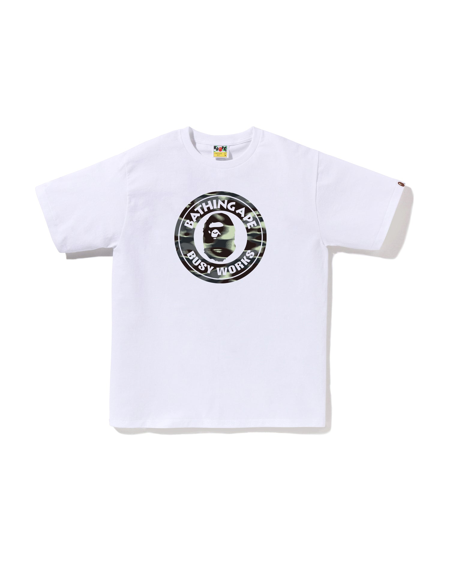 A BATHING APE® Screen Camo Busy Works Tee | Bape official website