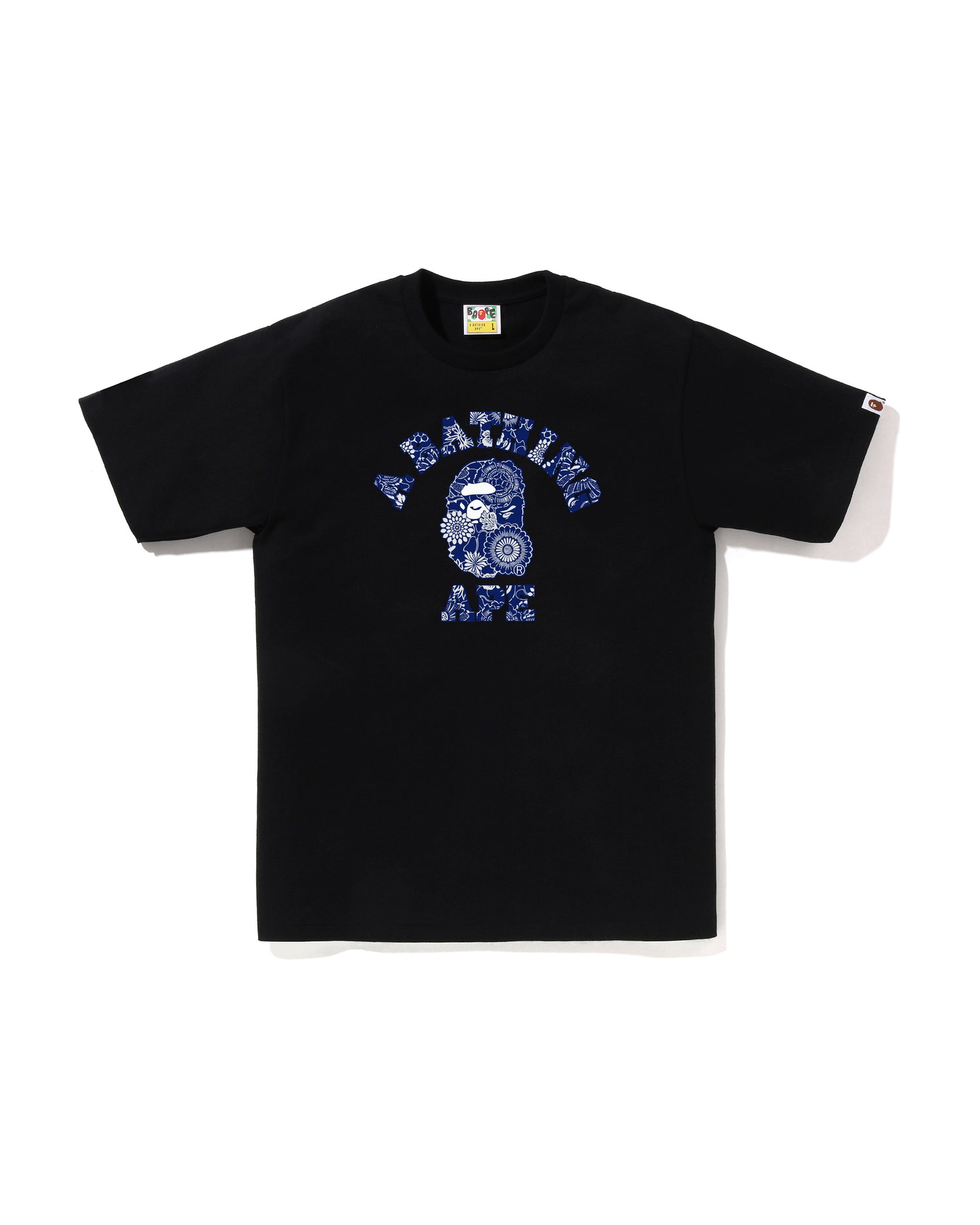 A BATHING APE® Japanese Indigo Art Camo College Tee | Bape