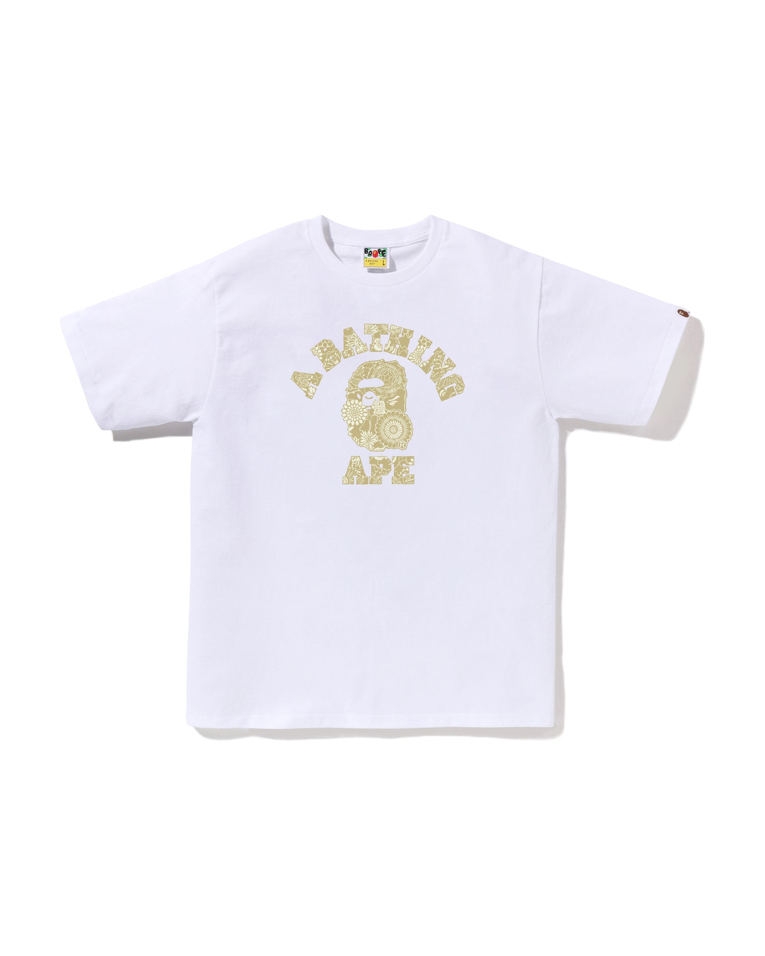 A BATHING APE® Japanese Indigo Art Camo College Tee | Bape
