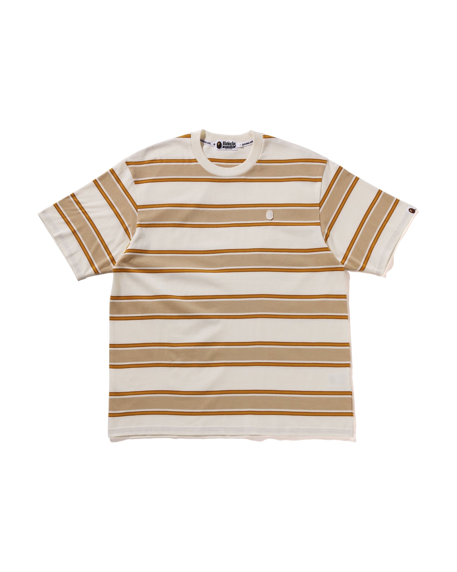 【A BATHING APE】5色展開 ONE POINT RELAXED FIT TEE UNISEX A BATHING APE® One Point Stripe Relaxed Fit Tee | Bape