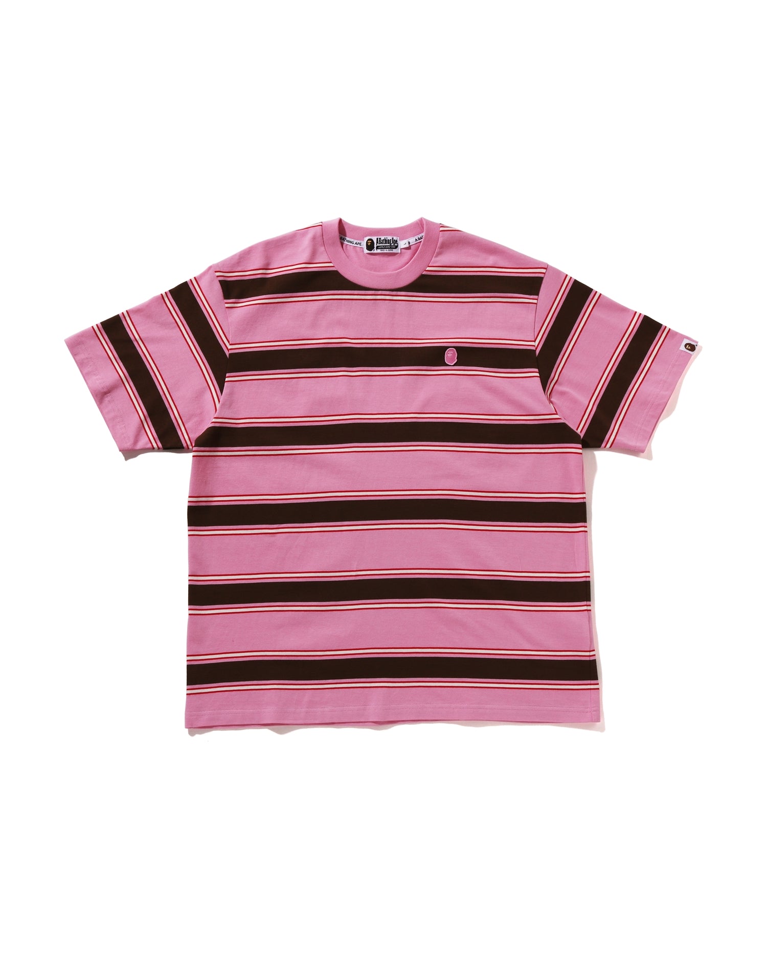 A BATHING APE☆ワンポイント ストライプ Tシャツ A BATHING APE® One Point Stripe Relaxed Fit Tee | Bape