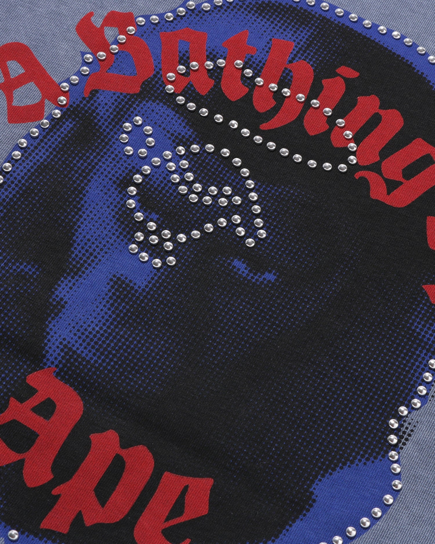 A BATHING APE® Garment Dye Rhinestone Ape Head Relaxed Fit