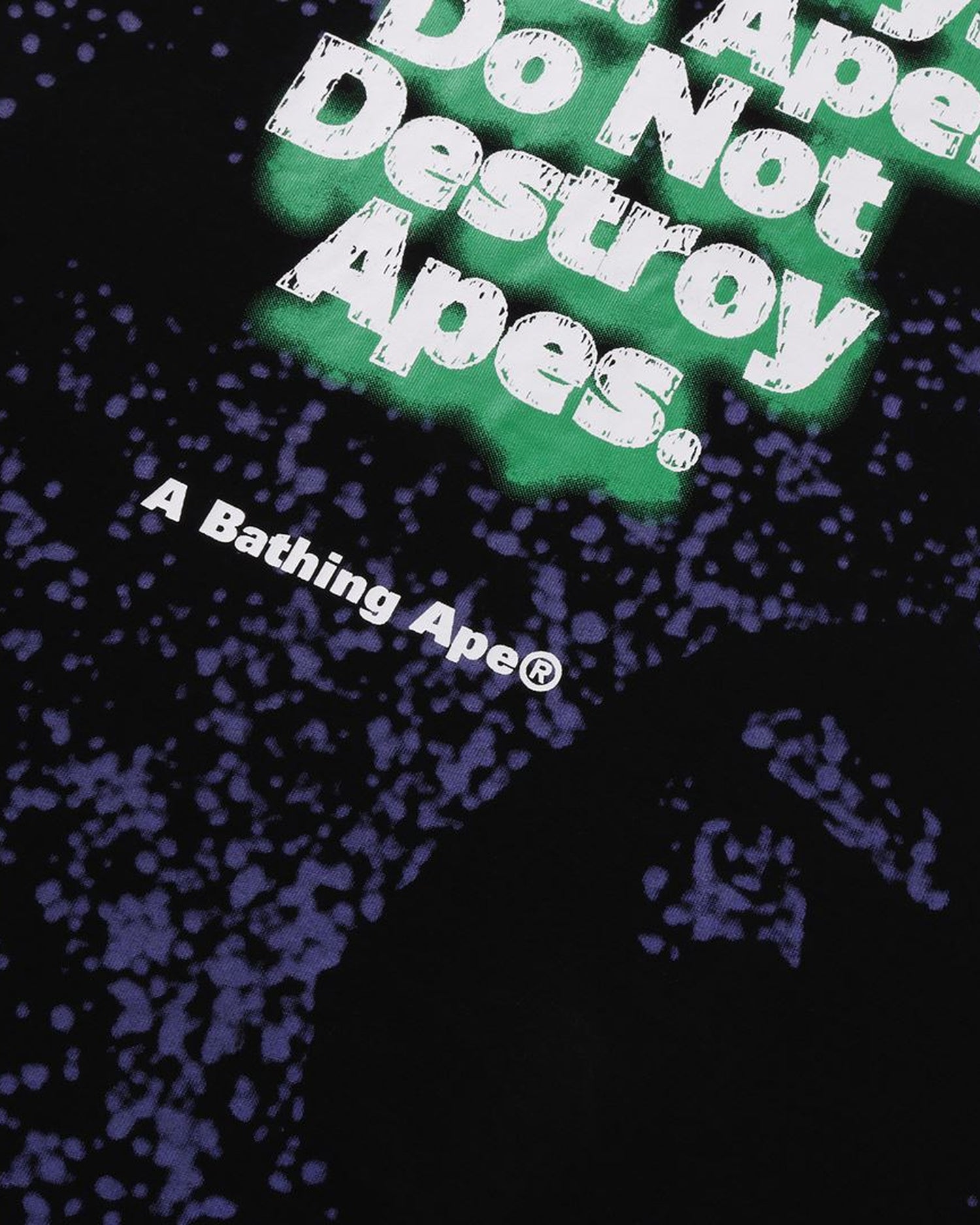 【値引】新品未使用A BATHING APE SPRAY PRINT T XXL A BATHING APE® Garment Dye Spray Print Tee | Bape official