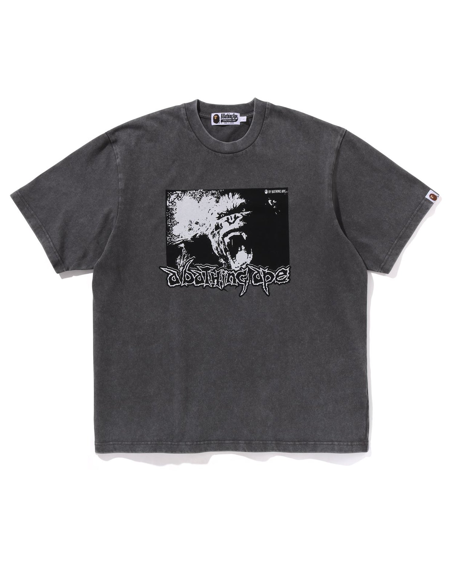 A BATHING APE® Mad Ape Graphic Acid Wash Relaxed Fit Tee