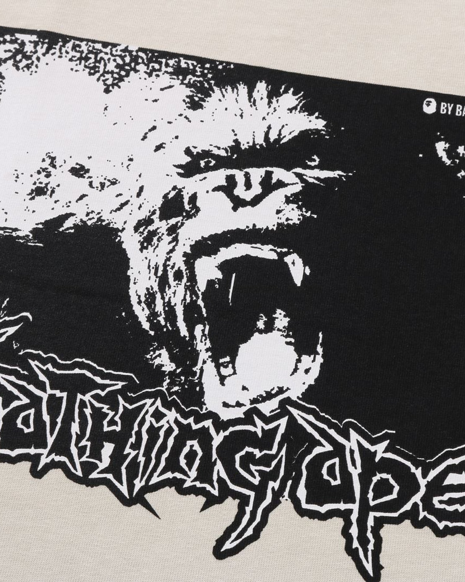 A BATHING APE® Mad Ape Graphic Acid Wash Relaxed Fit Tee