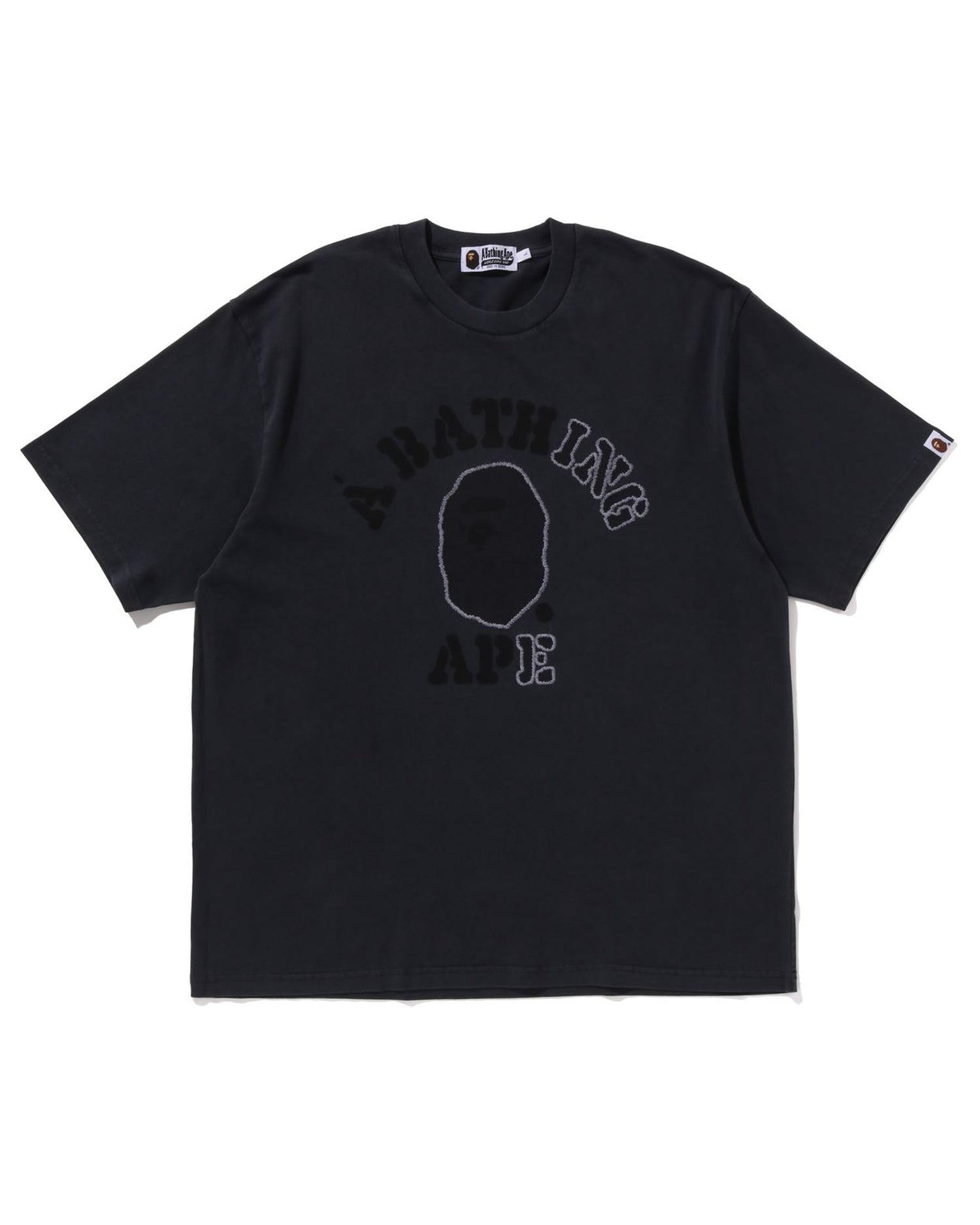 A BATHING APE® Garment Dye College Relaxed Fit Tee | Bape