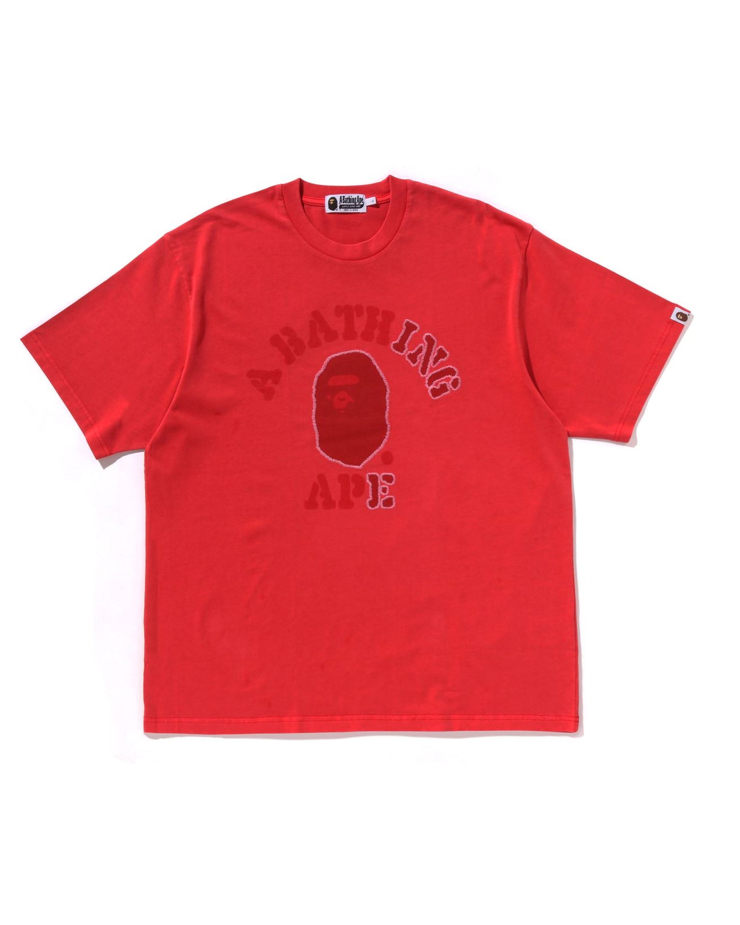 A BATHING APE® Garment Dye College Relaxed Fit Tee | Bape