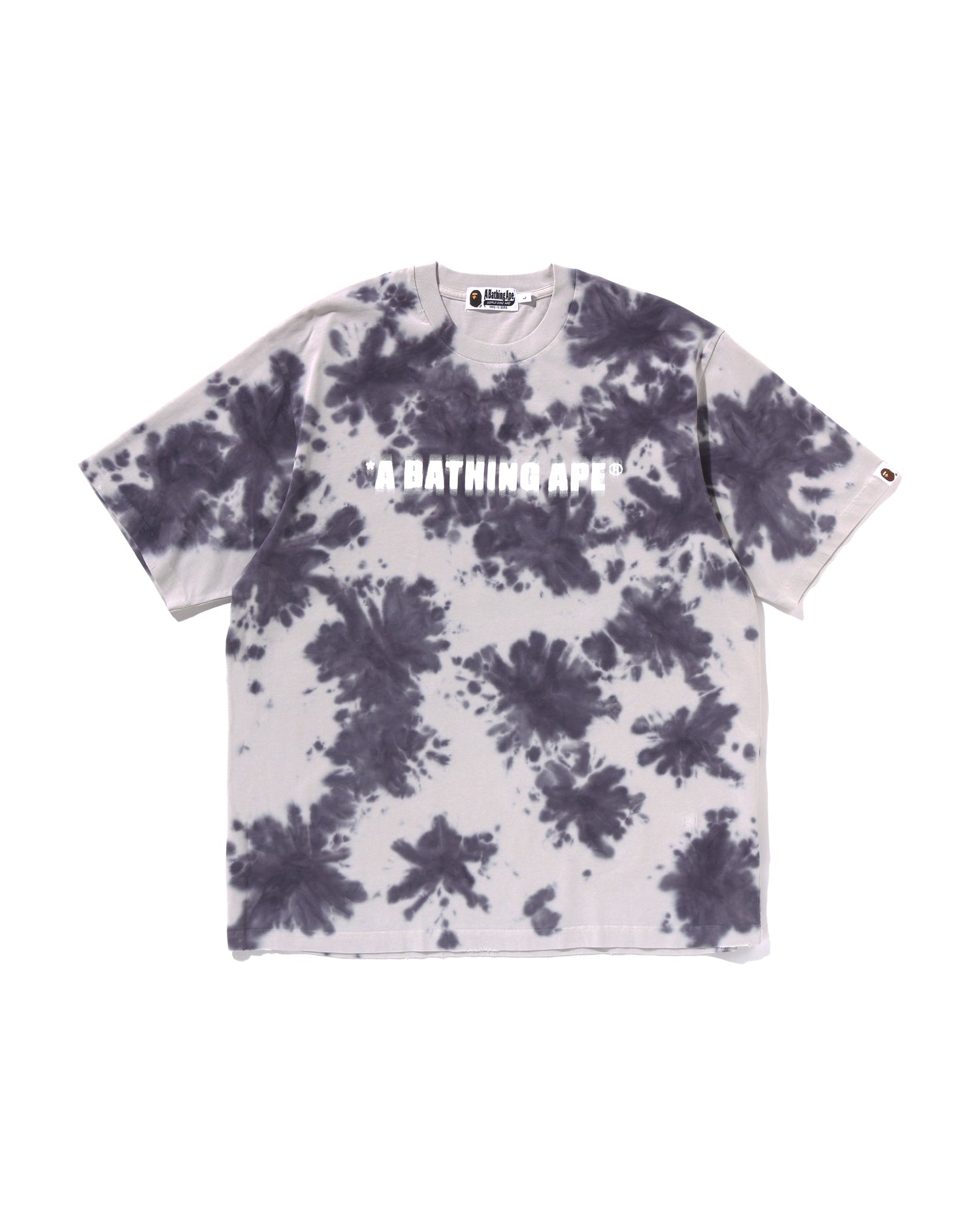 A BATHING APE® Destroyed Bleach Logo Relaxed Fit Tee | Bape