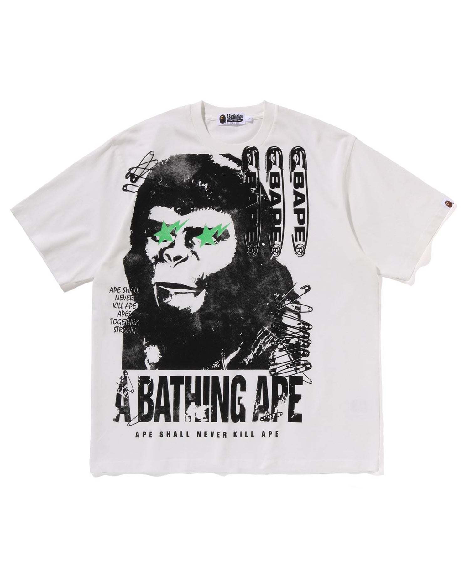 A BATHING APE® Garment Dye Multi Logo Relaxed Fit Tee | Bape