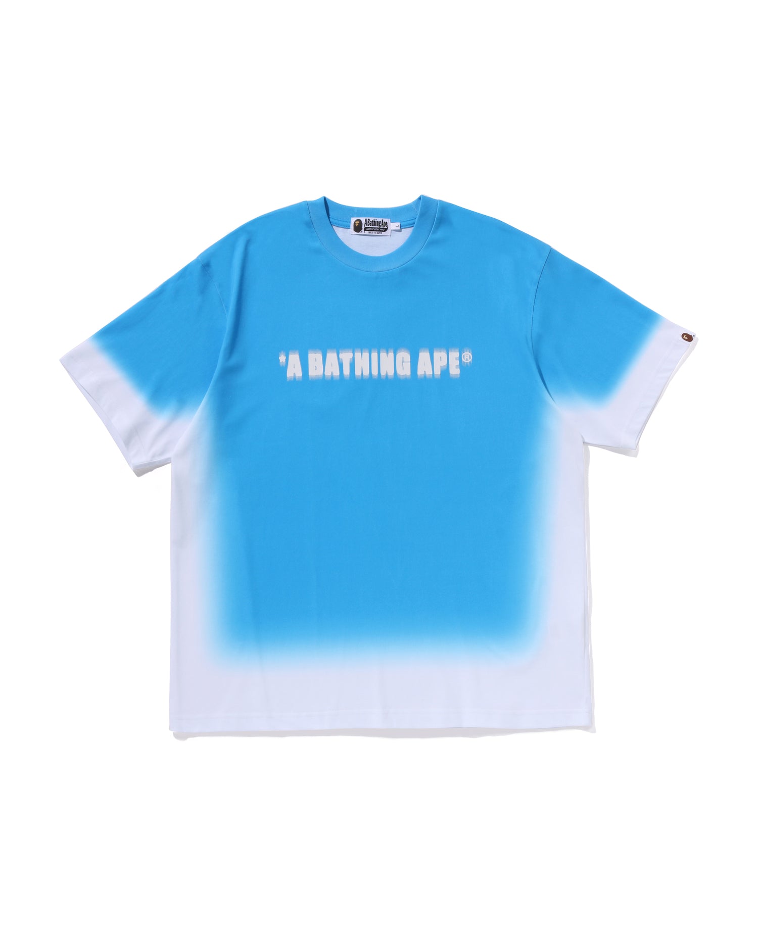 A BATHING APE® Spray Print Bathing Ape Logo Relaxed Fit Tee