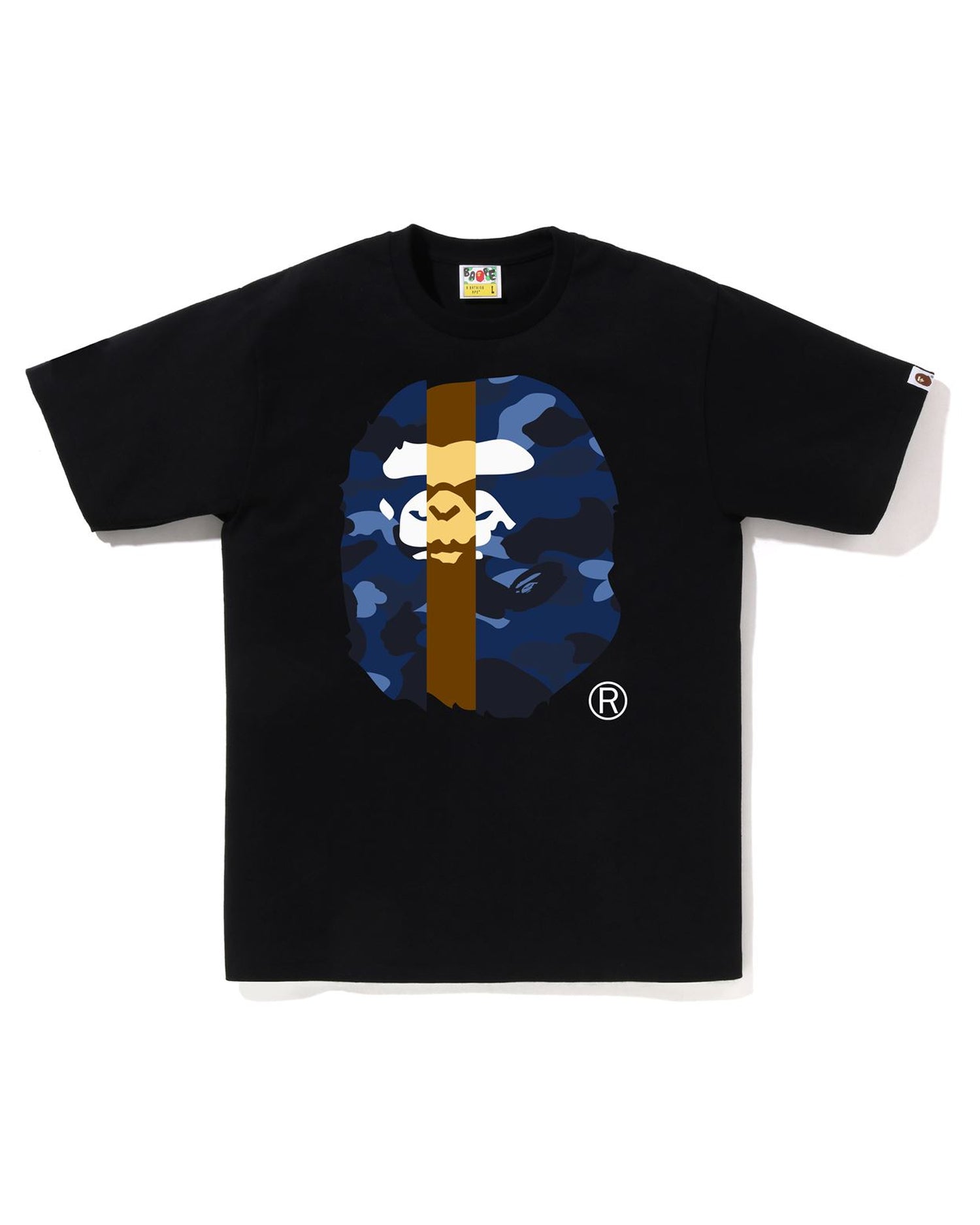 Navy bape shirt hotsell