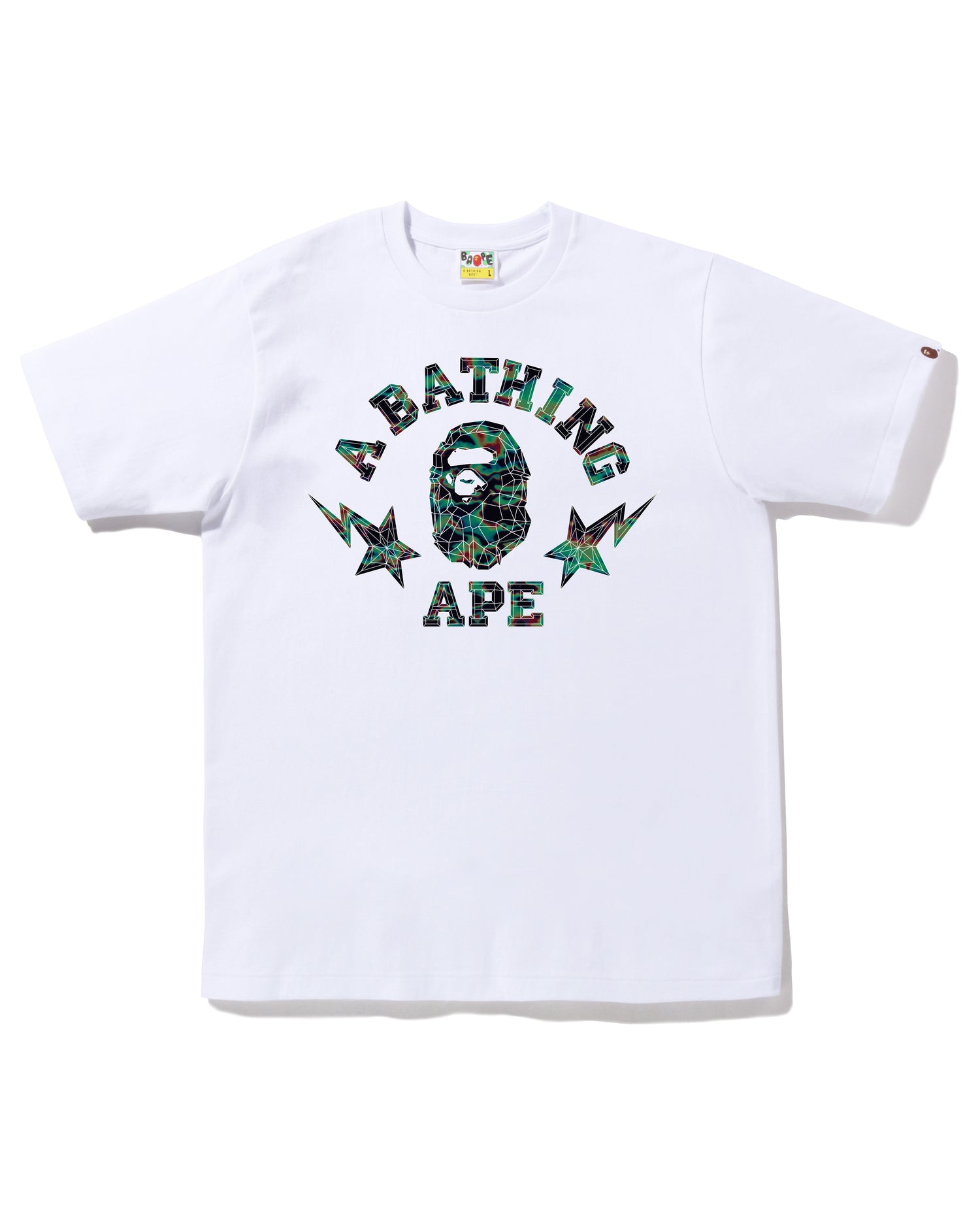 A BATHING APE® BAPE Thermography Polygon College Tee | Bape