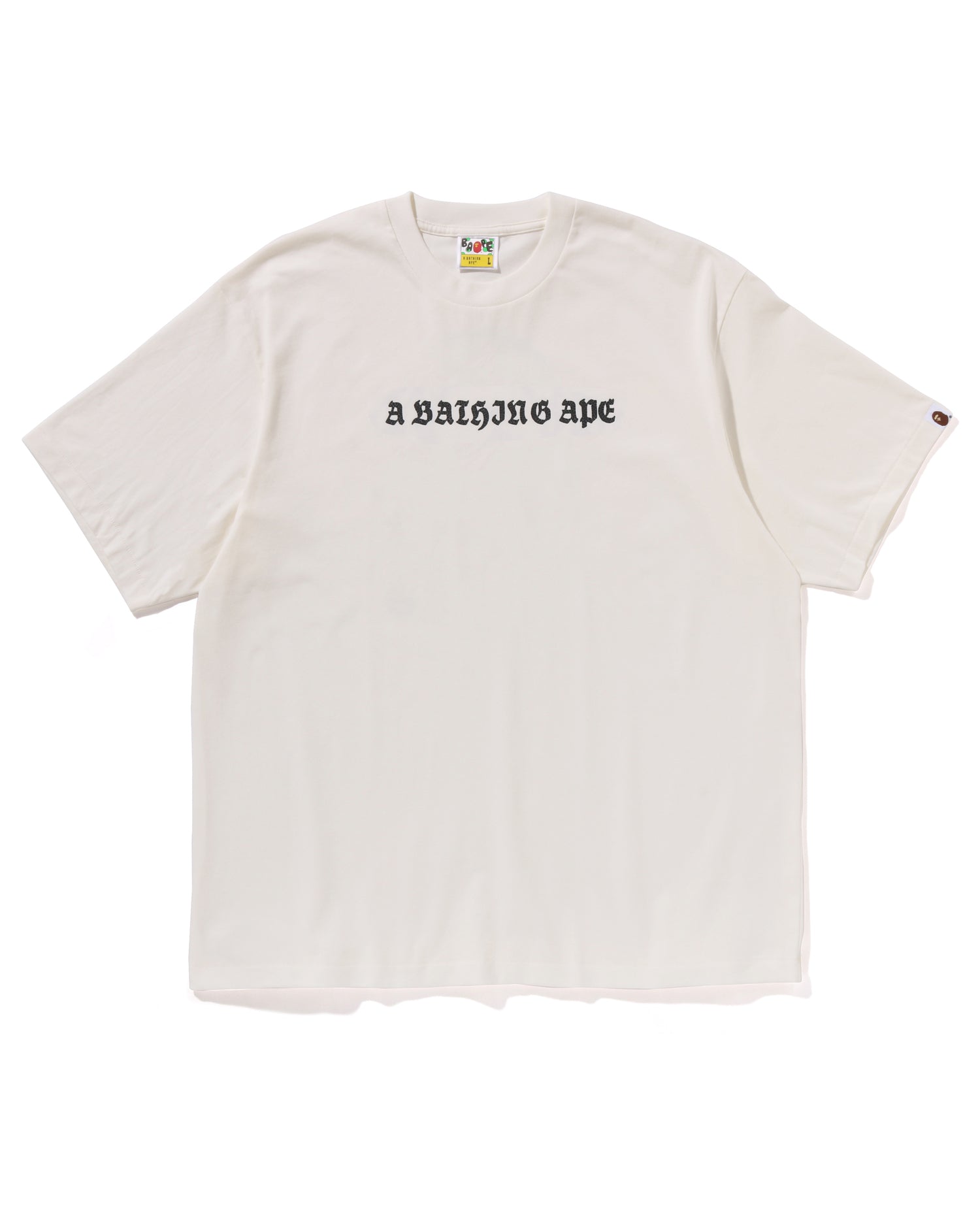 A BATHING APE® Gothic Logo Relaxed Fit Tee | Bape official website