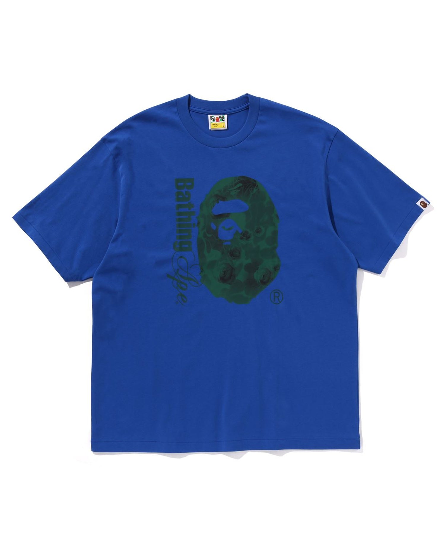 Bape blue shirt best sale