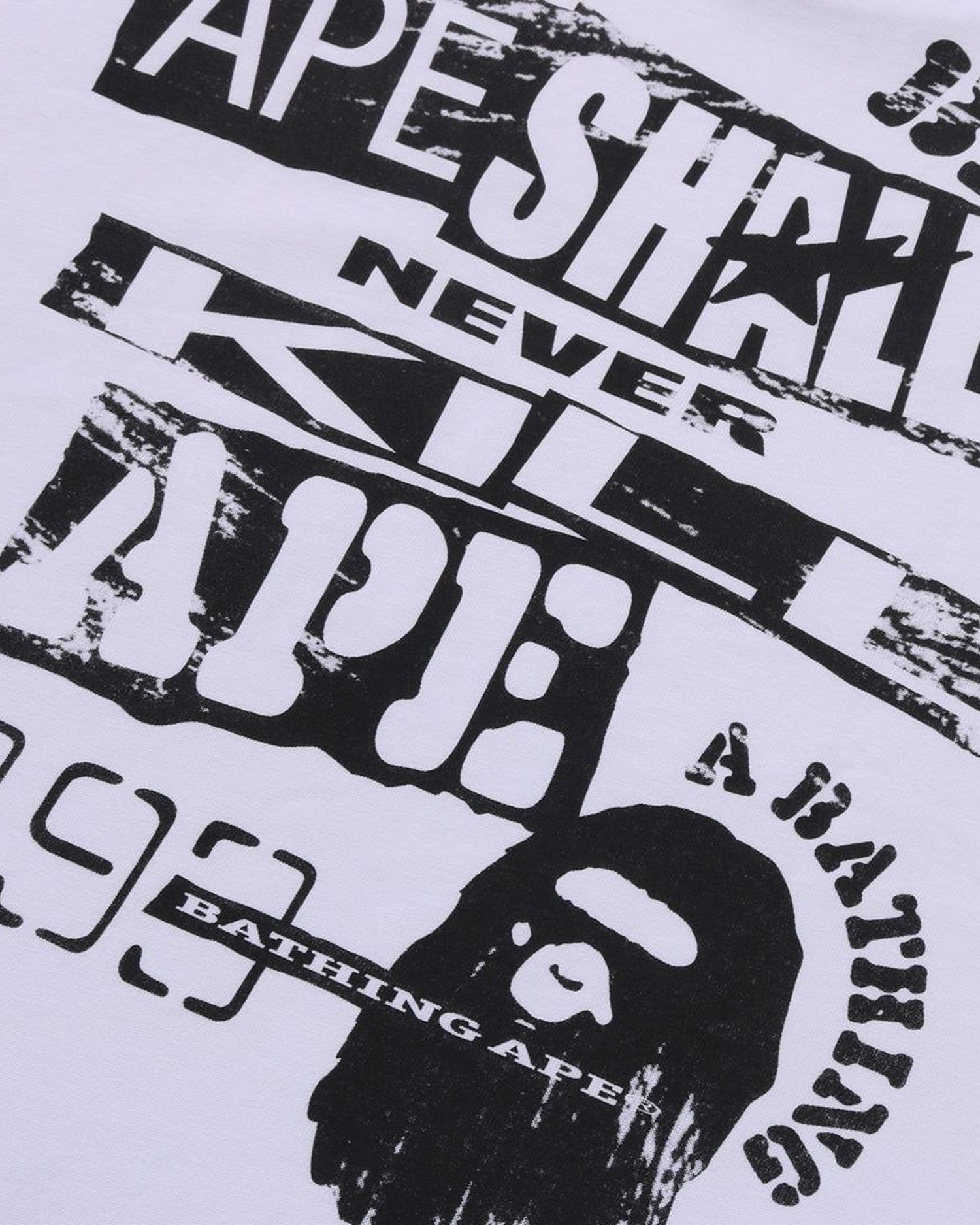 A BATHING APE® Screen Print Stencil Logo Relaxed Fit Tee | Bape