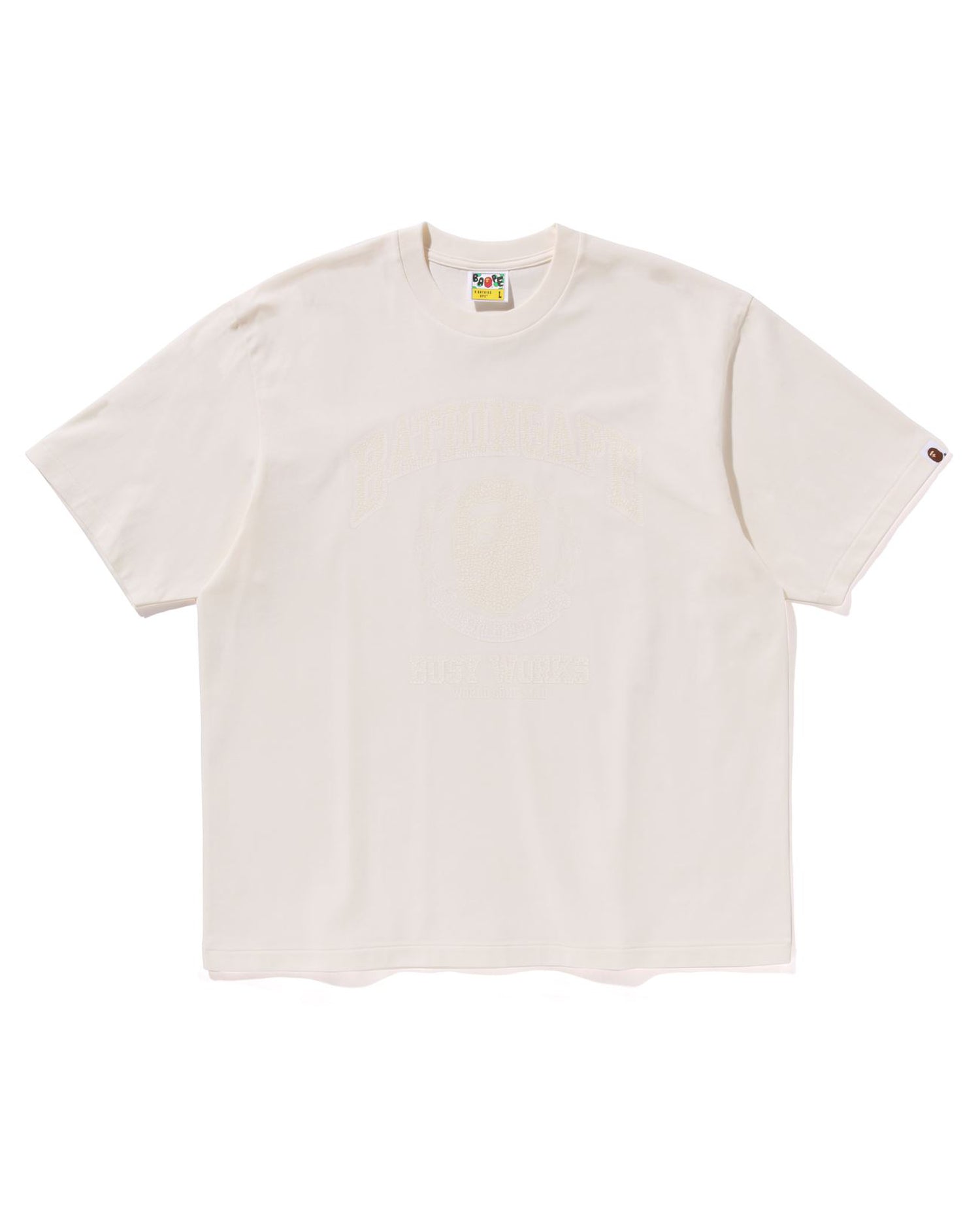 国内配送★A BATHING APE★SLOGAN RELAXED FIT TEE 3色 A BATHING APE® Bathing Ape Relaxed Fit Tee | Bape official