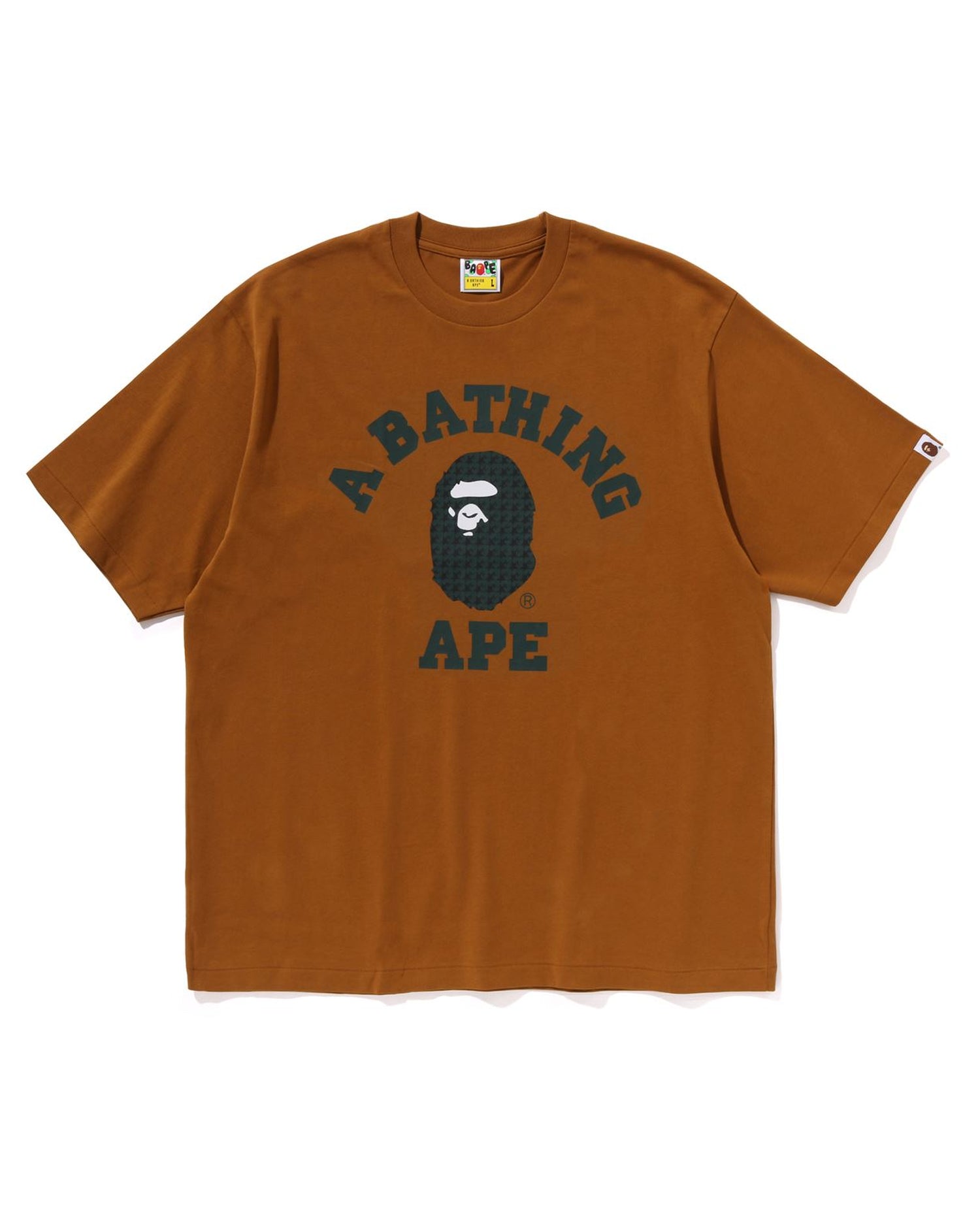 A BATHING APE® STA Houndstooth College Relaxed Fit Tee