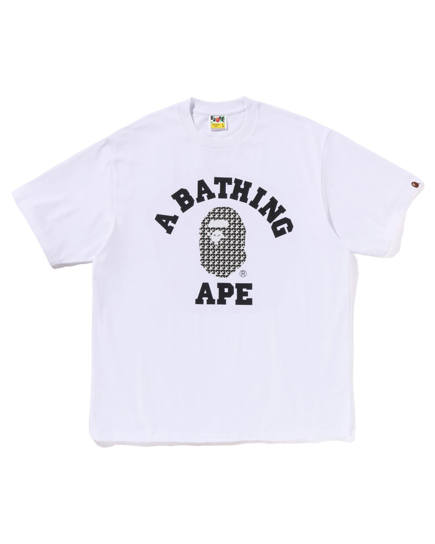 A BATHING APE® STA Houndstooth College Relaxed Fit Tee