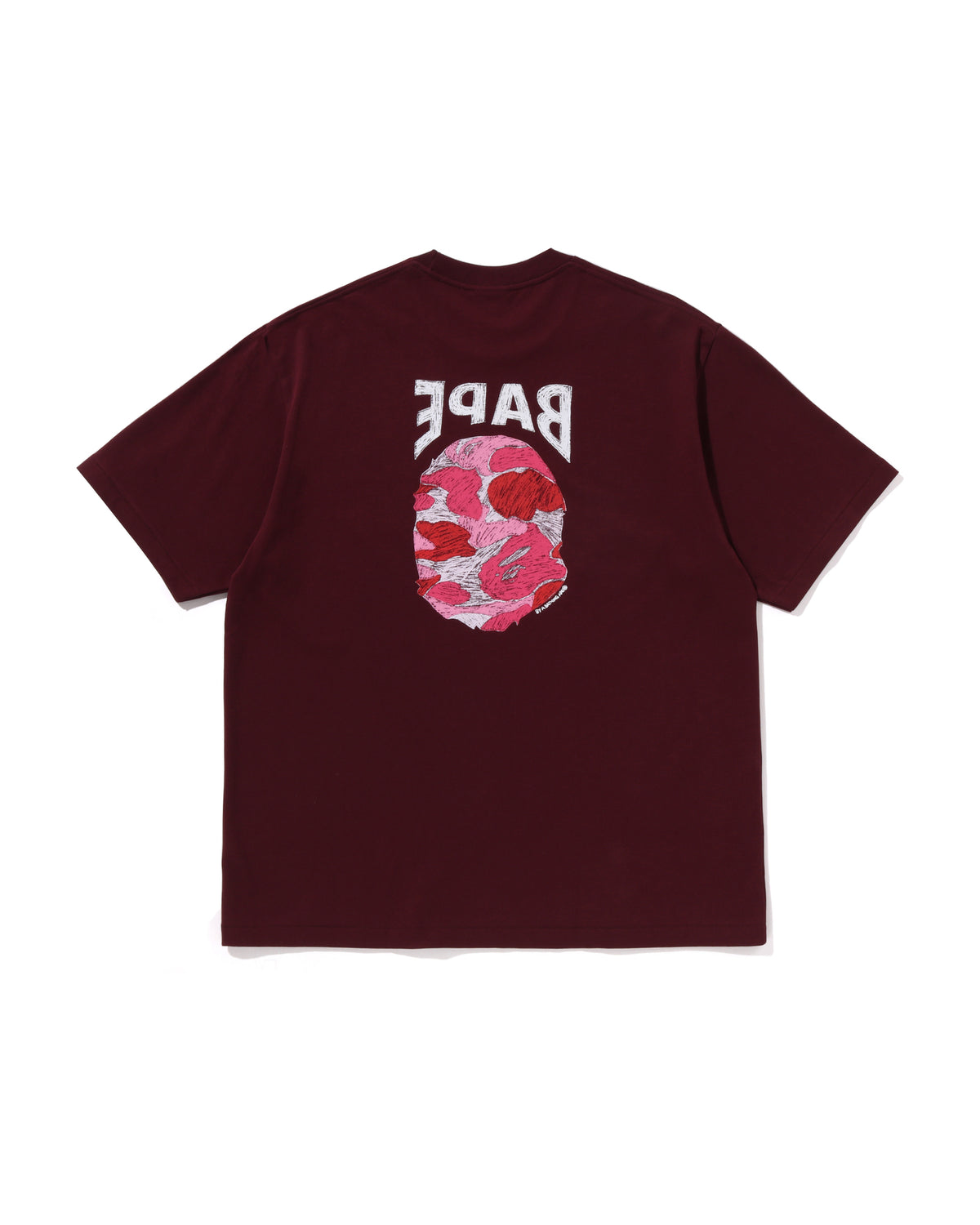 A BATHING APE® Abc Camo Hand Draw Ape Head Relaxed Fit Tee | Bape ...