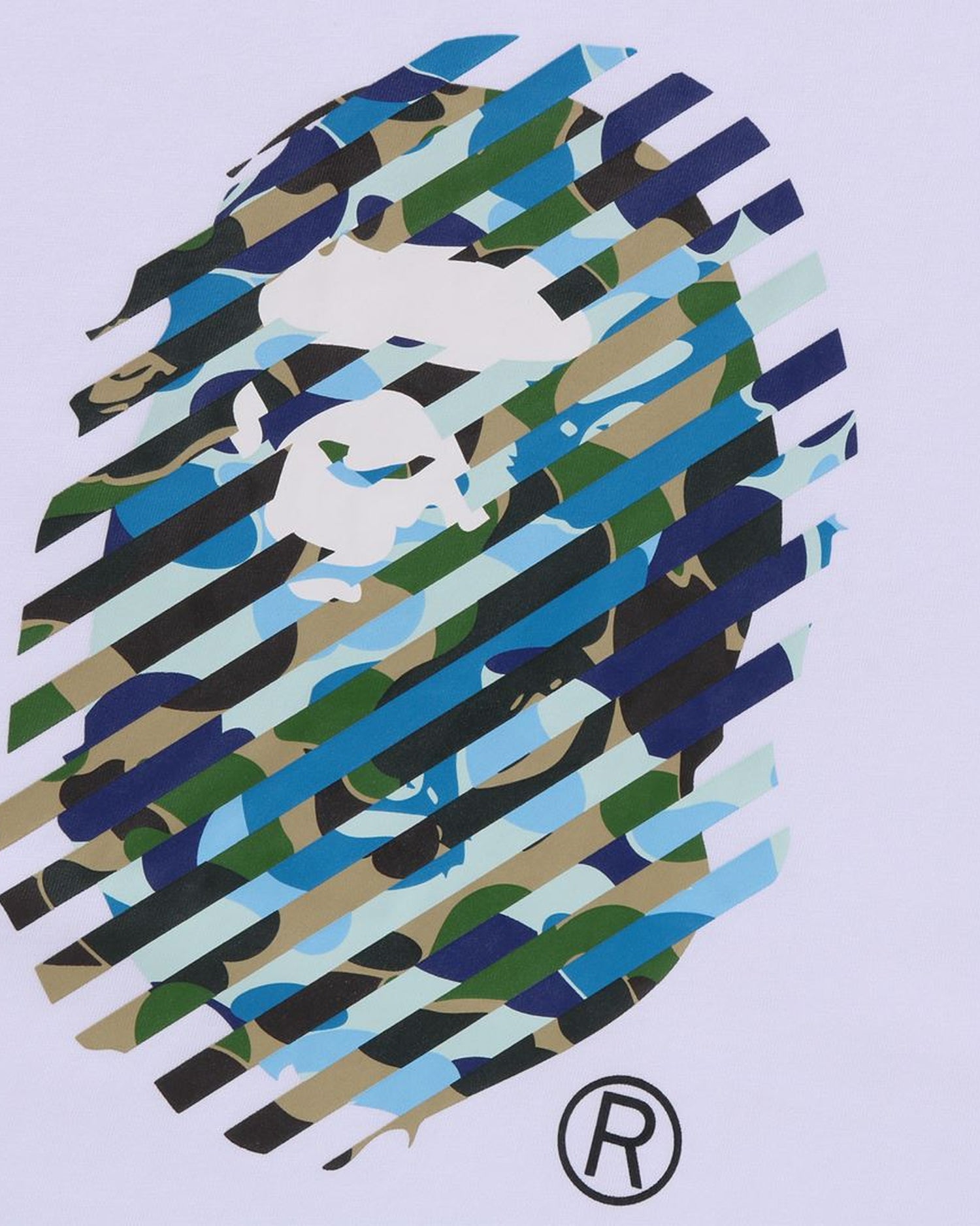 A BATHING APE® Abc Camo Illusion Ape Head Relaxed Fit Tee