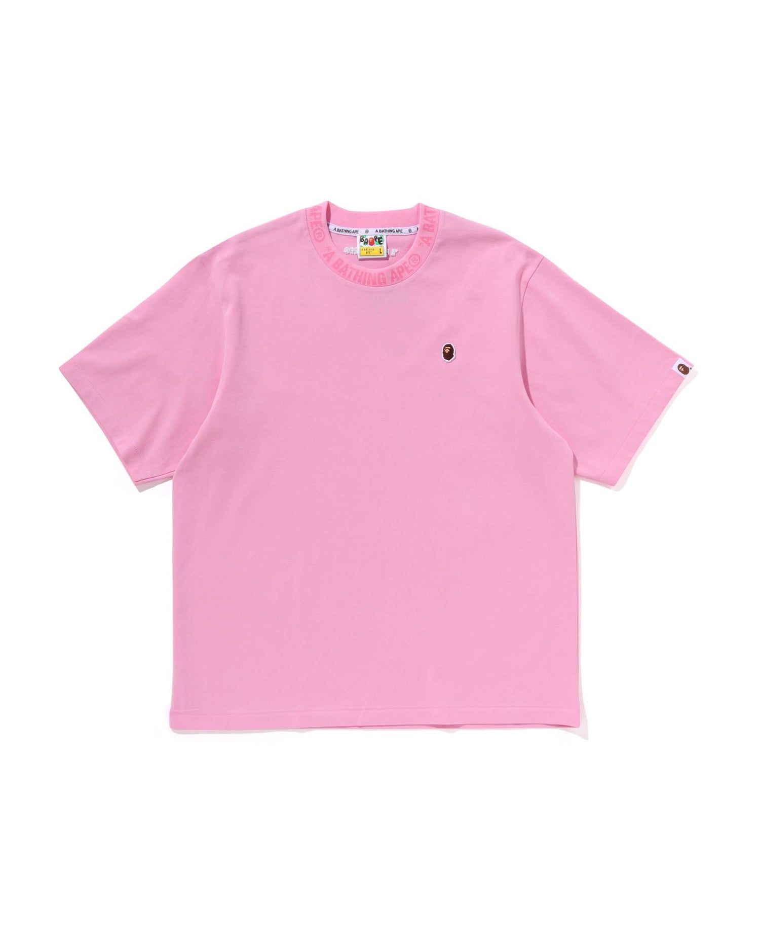 A BATHING APE® graphic-print T-shirt | Pink | FARFETCH