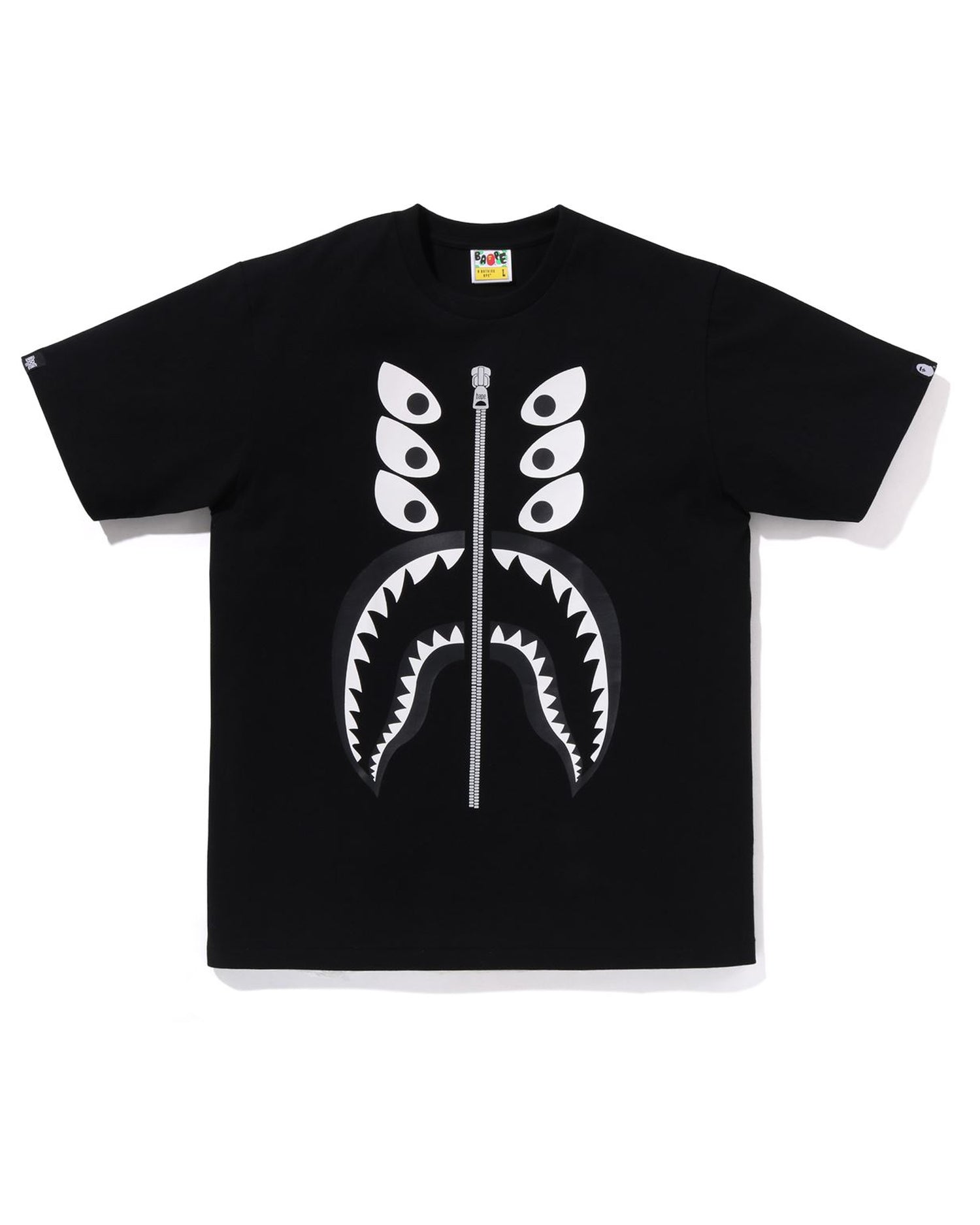 Bape black shark tee online