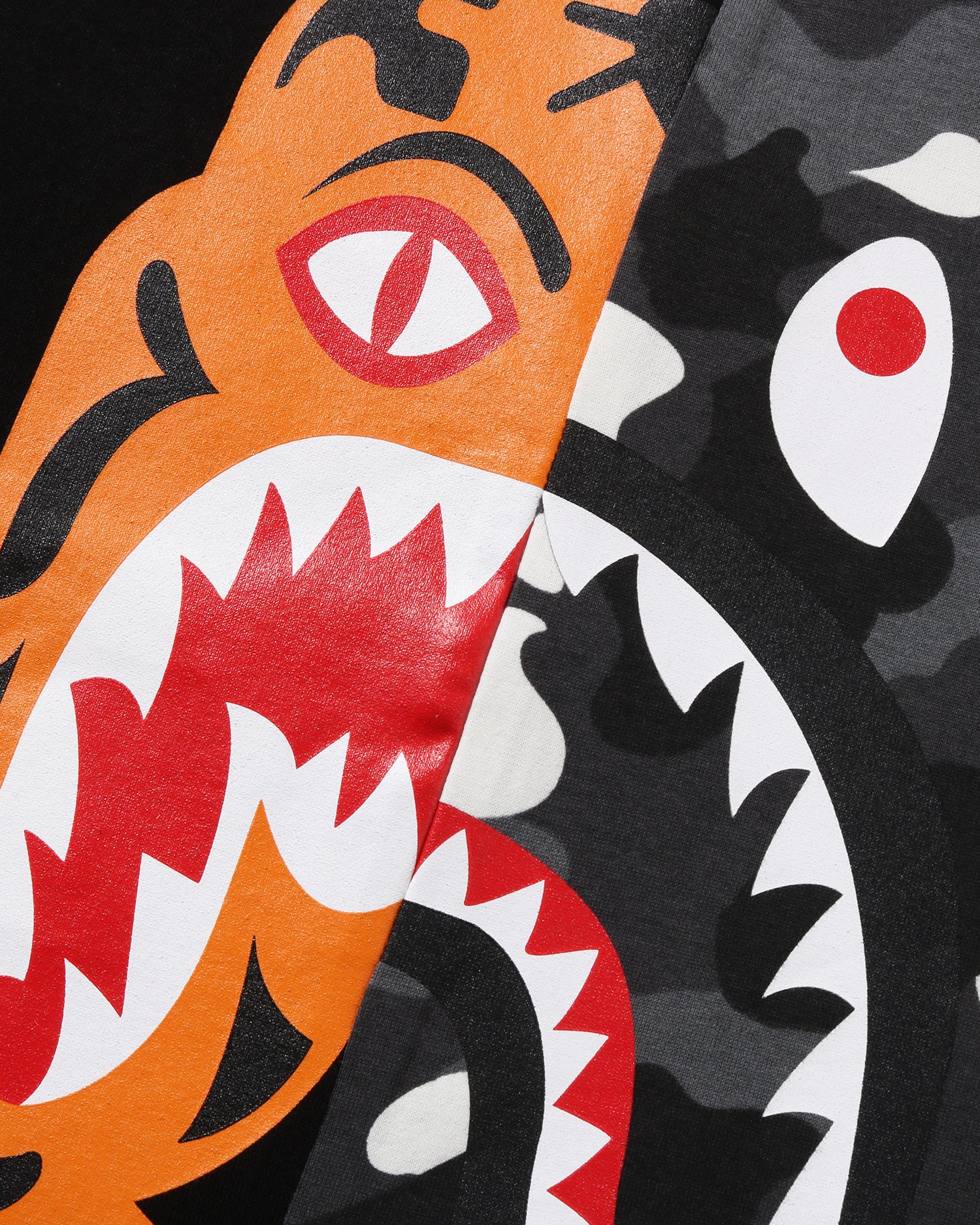 A BATHING APE® City Camo Tiger Shark Relaxed Fit Tee | Bape
