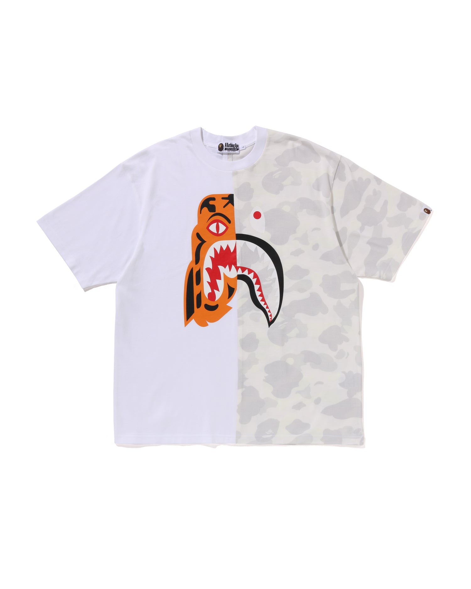 A Bathing Ape エイプ　タイガー　シャークTシャツ XL A Bathing Ape】アベイシングエイプ シャークタイガー 迷彩ロンT