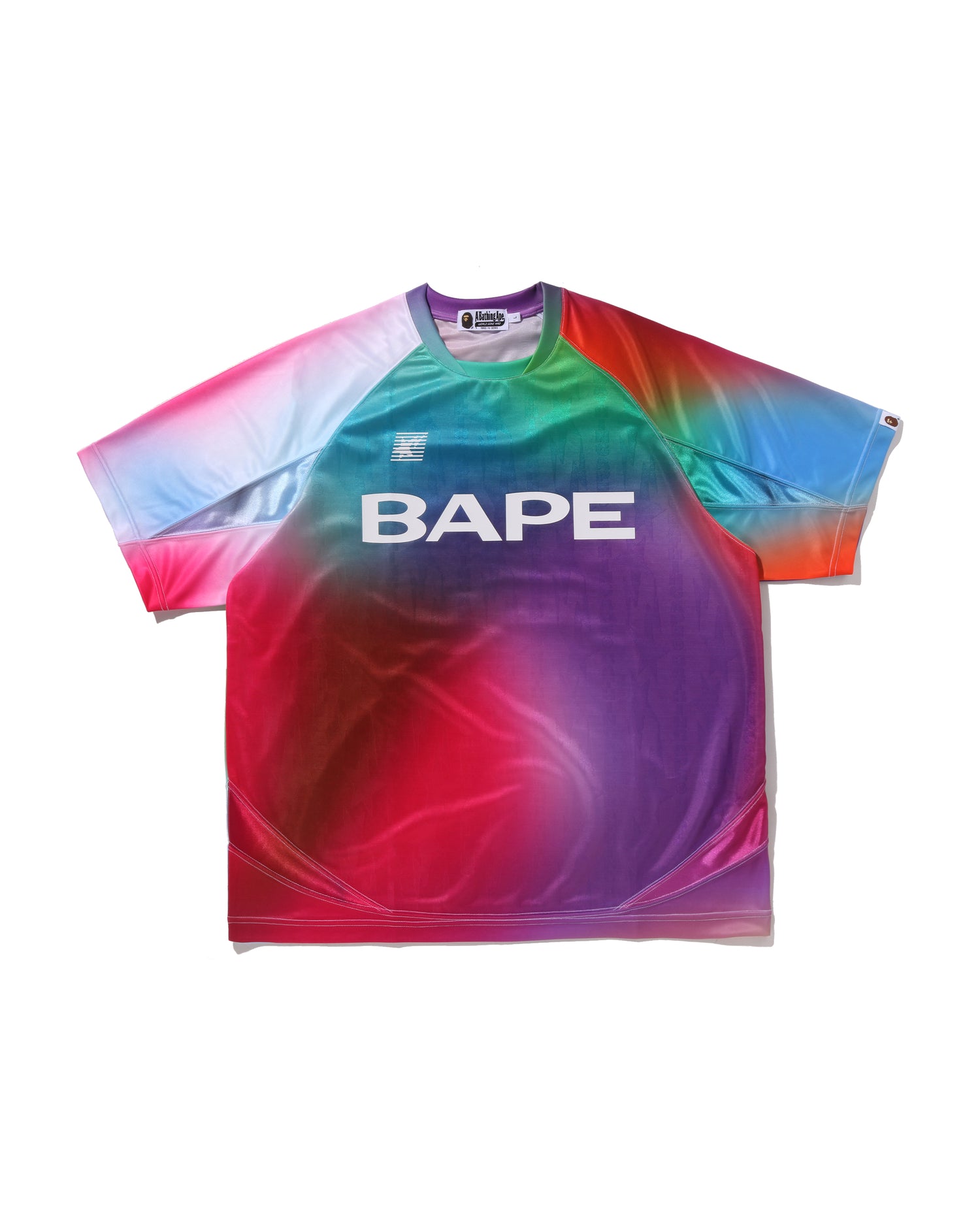 A BATHING APE® Tie Dye STA Stripe Pattern Relaxed Fit Football