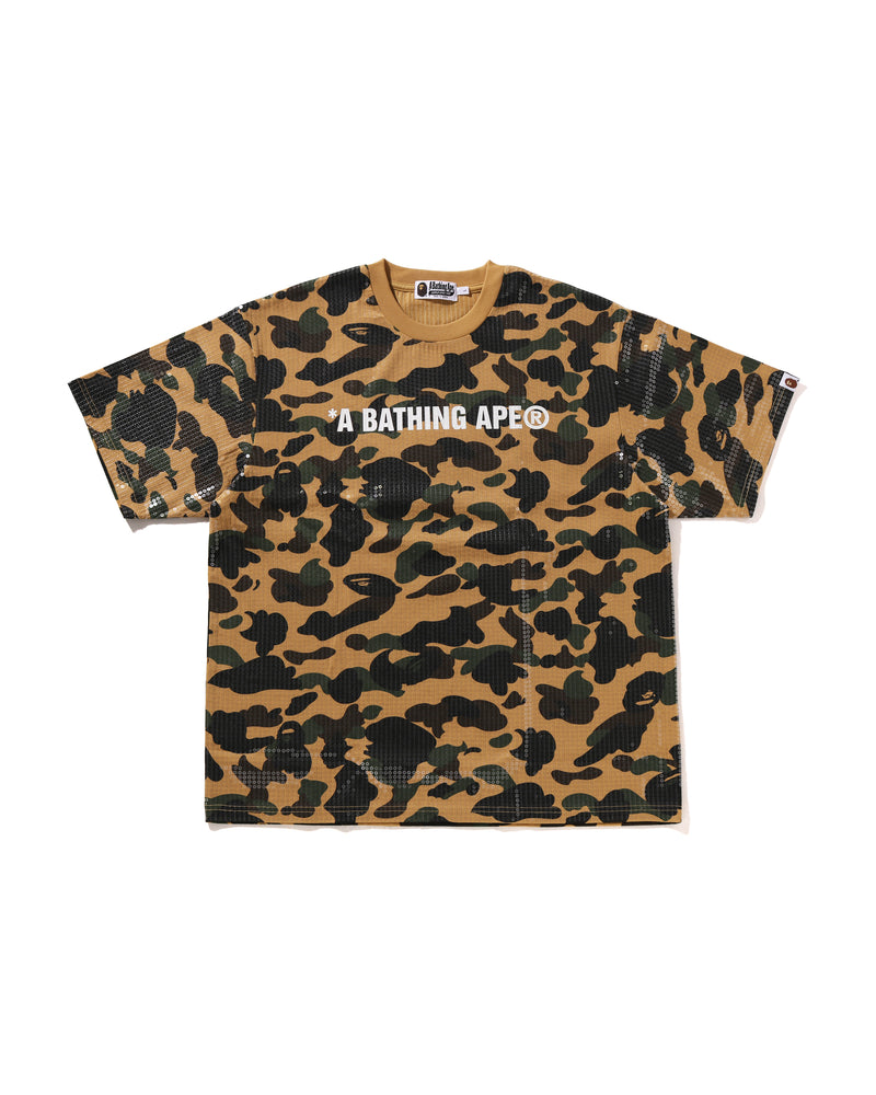 A BATHING APE® 1st Camo Logo Relaxed Fit Sequin Tee Bape