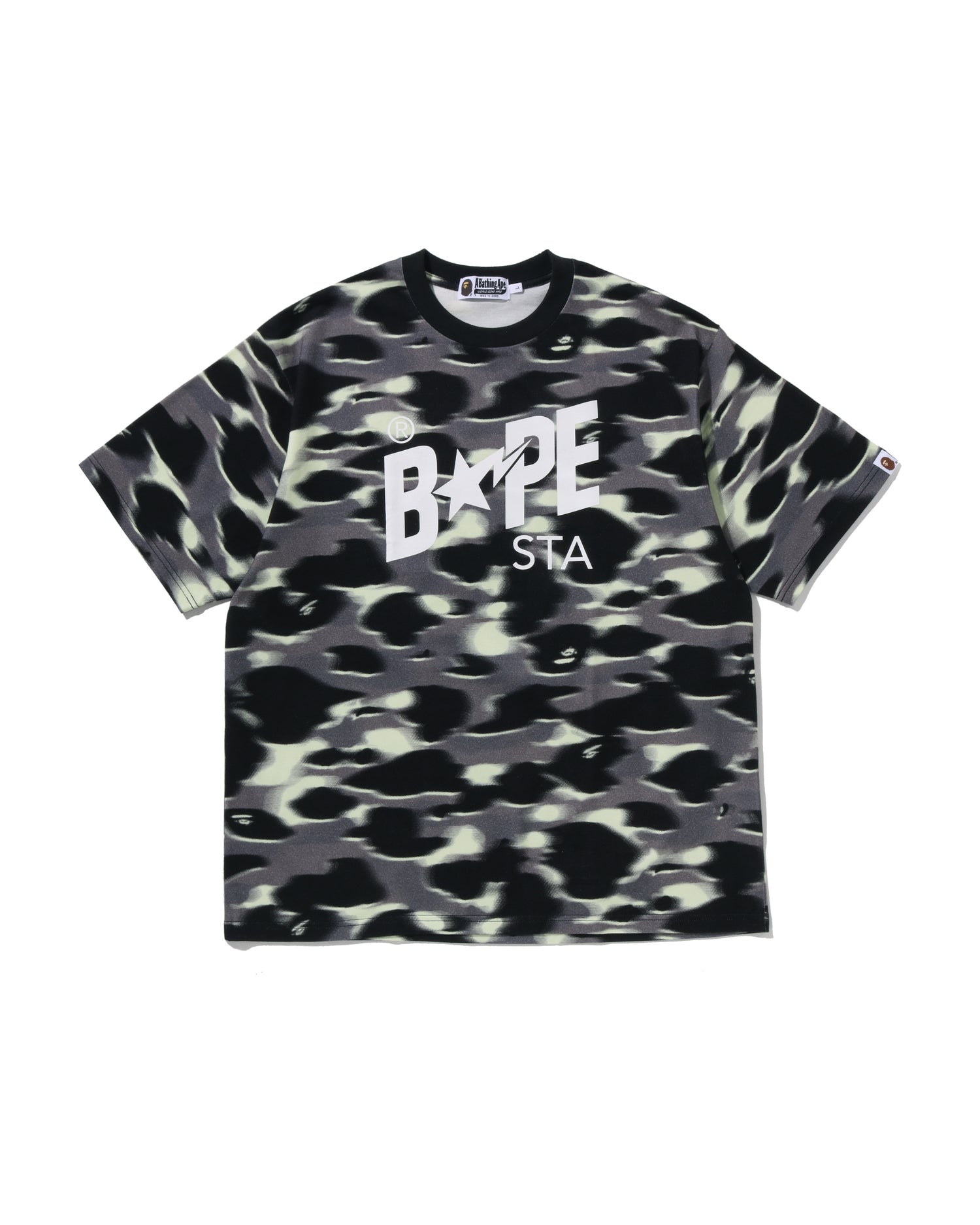 A BATHING APE® Screen Camo STA Logo Relaxed Fit Tee | Bape