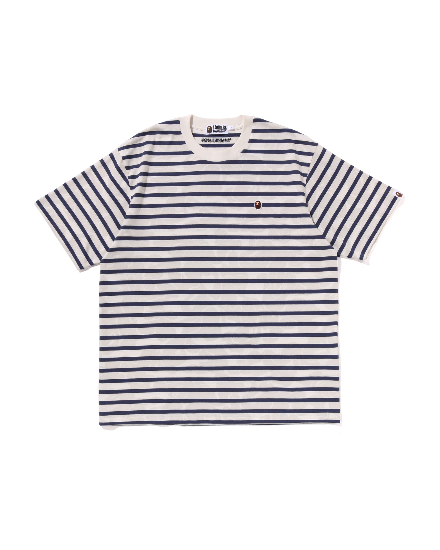 A BATHING APE® Solid Camo Stripe One Point Relaxed Fit Tee