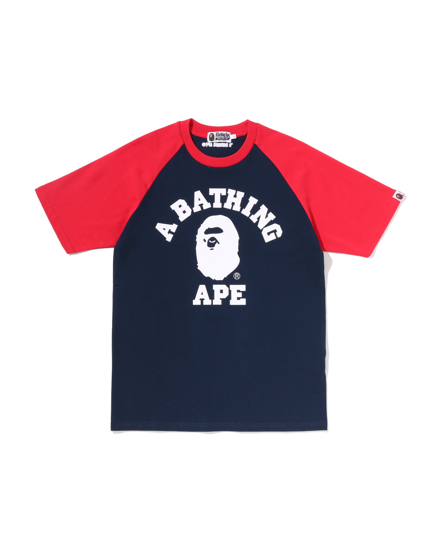 A BATHING APE® College Raglan Relaxed Fit Tee | Bape official
