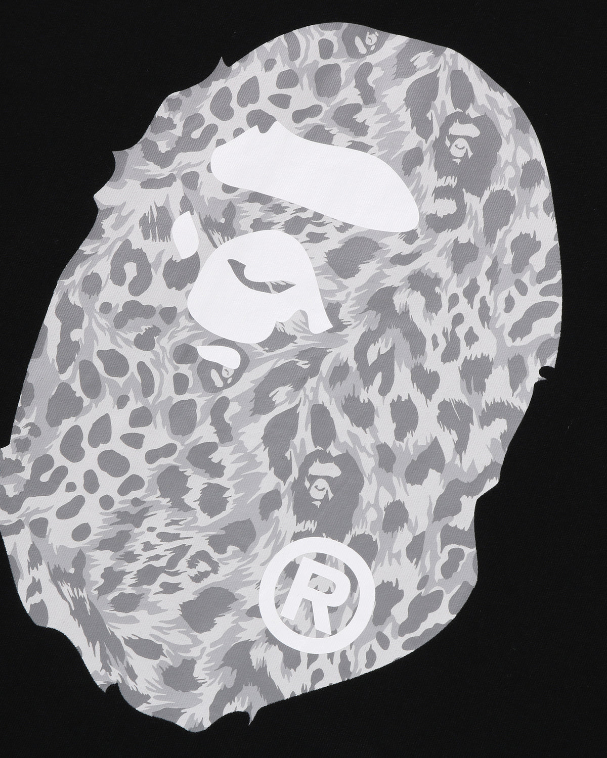 A BATHING APE® Wild Leopard Pattern Ape Head Relaxed Fit Tee | Bape ...