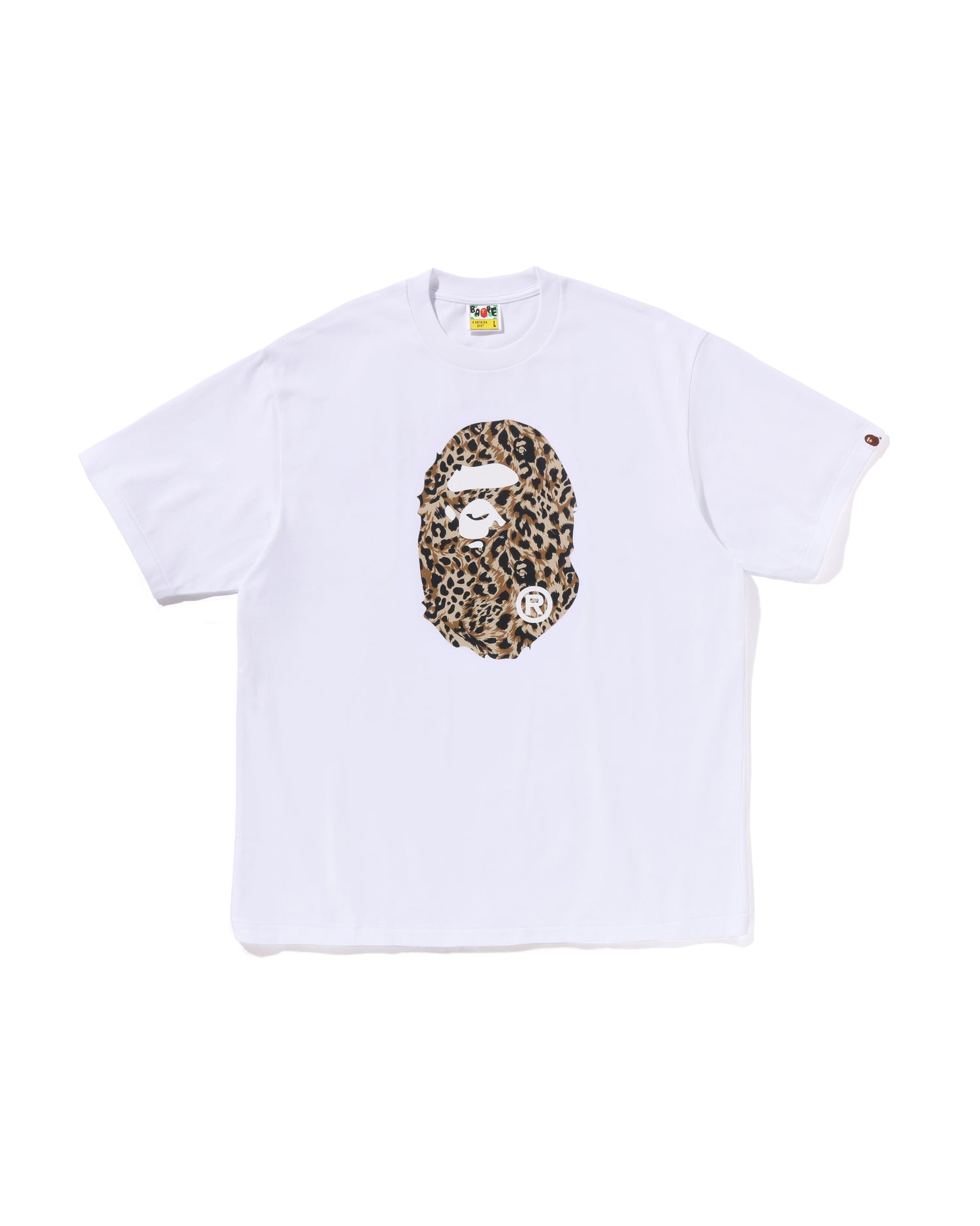 今季新作 エイプ ABATHINGAPE ロンT 2XL WILDLEOPARD A BATHING APE® Wild Leopard Pattern Ape Head Relaxed Fit Tee