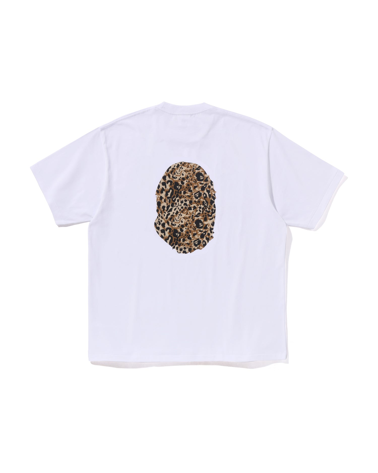 A BATHING APE® Wild Leopard Pattern Ape Head Relaxed Fit Tee