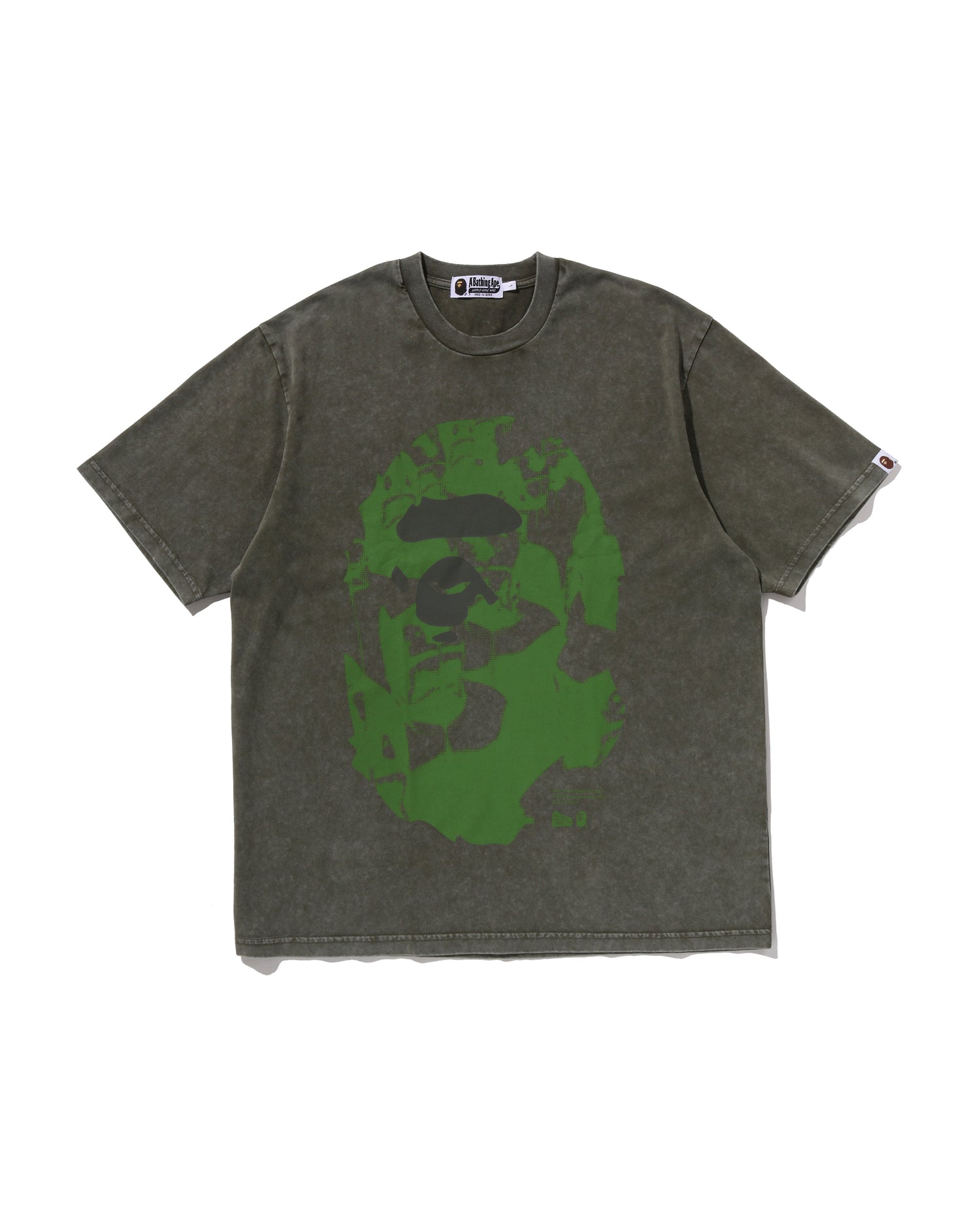 A BATHING APE® Ape Head Heavy Washed Relaxed Fit Tee | Bape