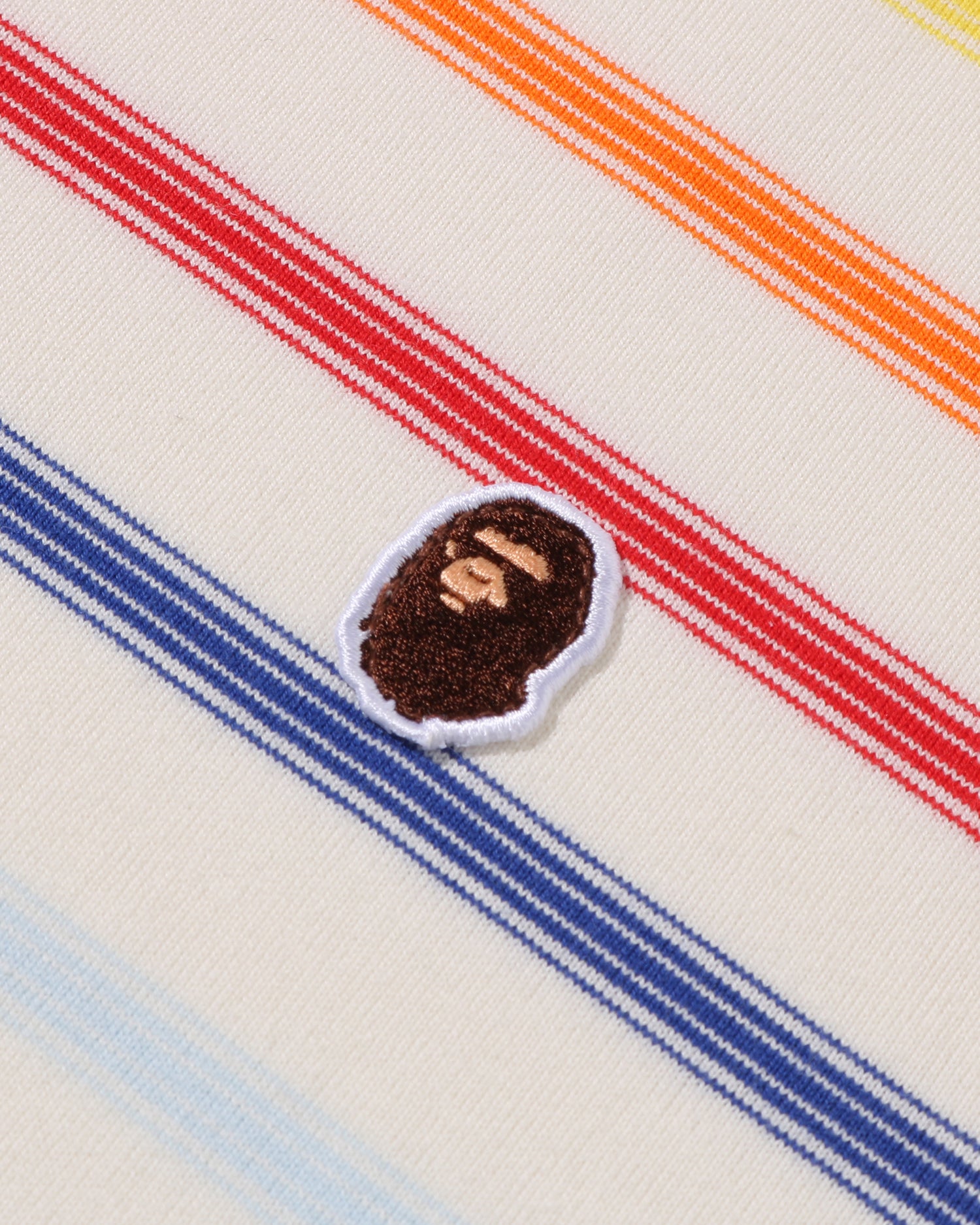 A BATHING APE® Gradient Rainbow Stripe One Point Tee | Bape