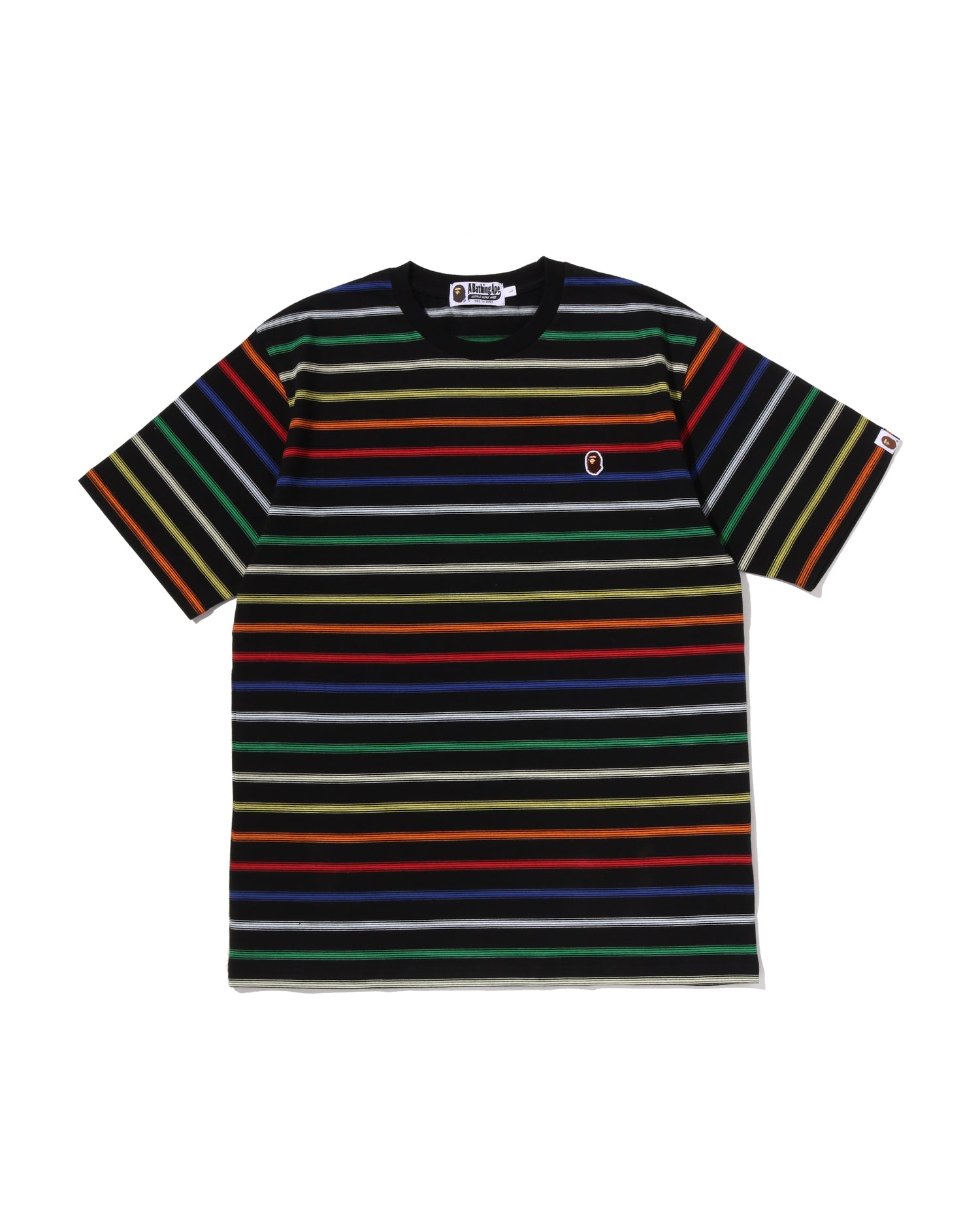 A BATHING APE® Gradient Rainbow Stripe One Point Tee | Bape