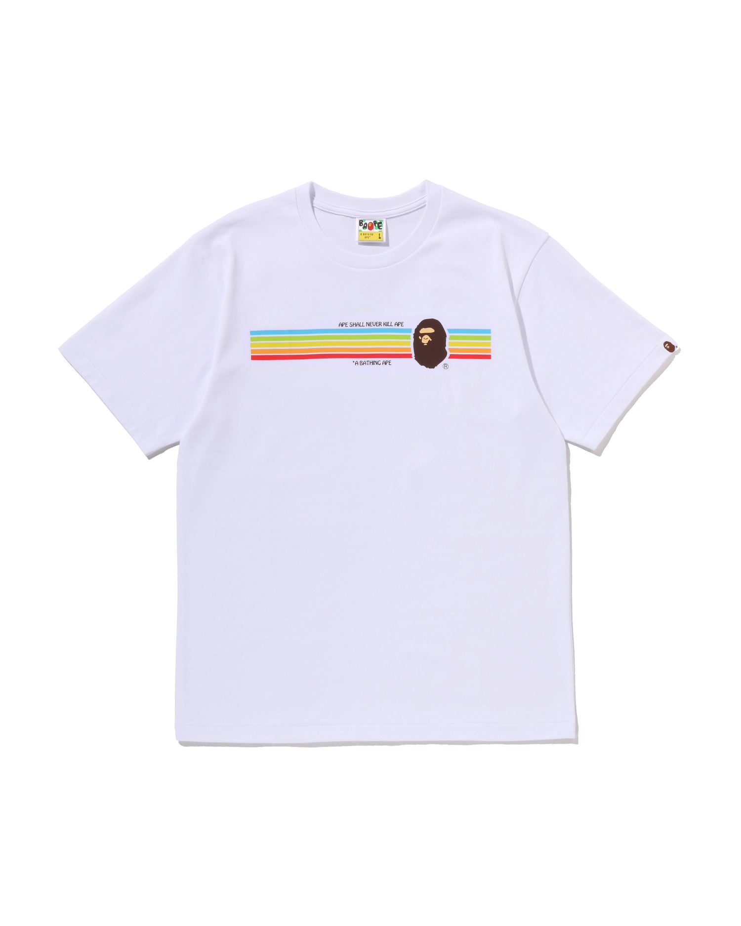 A BATHING APE® Ape Head Rainbow Tee | Bape official website – INT