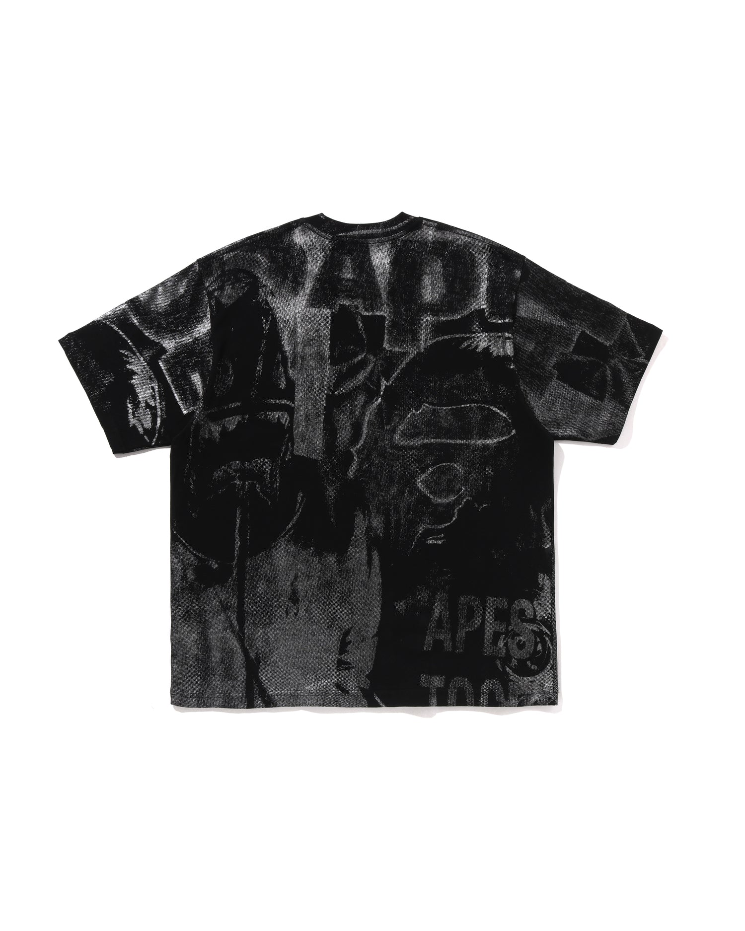 A BATHING APE® Metallic Coated Overall Print Relaxed Fit Tee