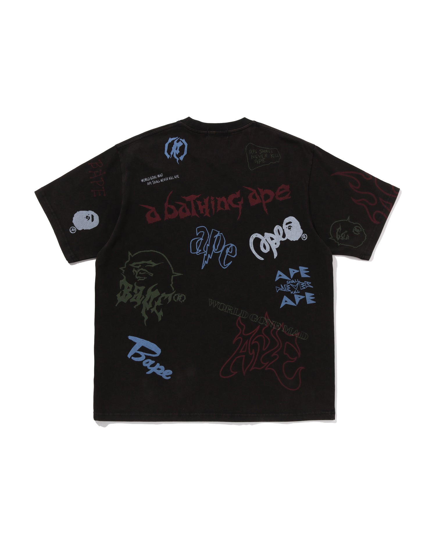 A BATHING APE® Overall Print Relaxed Fit Tee | Bape official