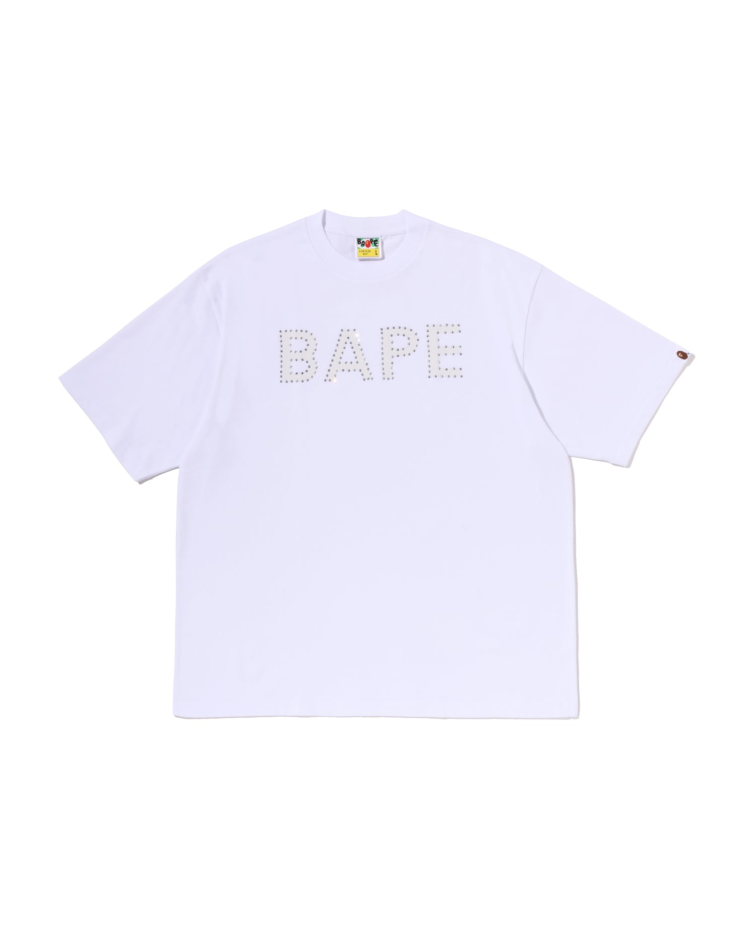 エイプ　Tシャツ A BATHING APE® BAPE Rhinestone Logo Relaxed Fit Tee | Bape