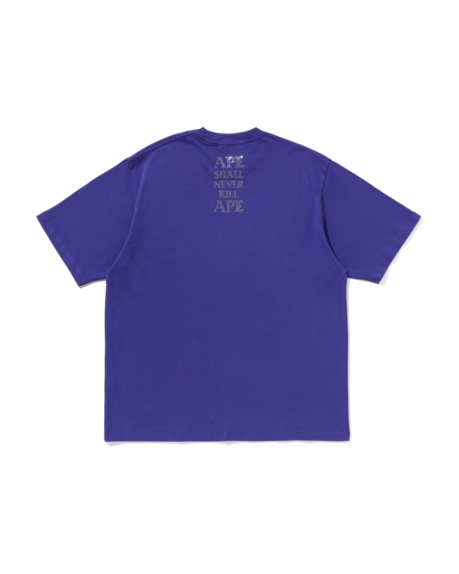 A BATHING APE Tシャツ ストーン付き A BATHING APE tシャツ GARMENT DYE RHINESTONE HEAD RELAXED