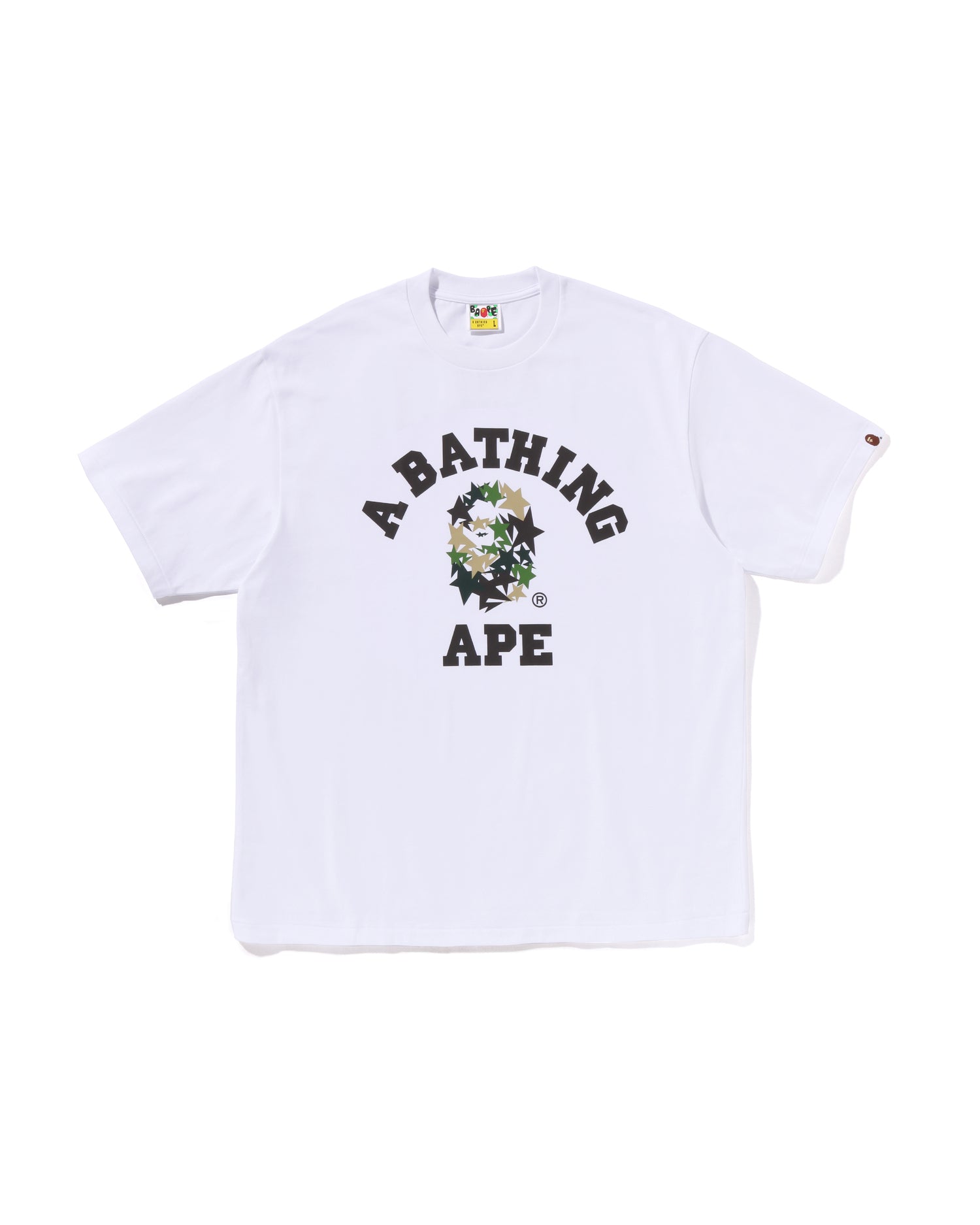 A BATHING APE® STA College Relaxed Fit Tee | Bape official website