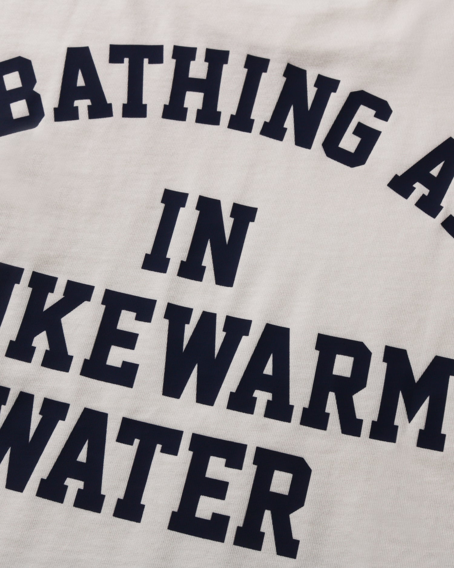 A BATHING APE® Lukewarm Water Logo Relaxed Fit Tee | Bape official