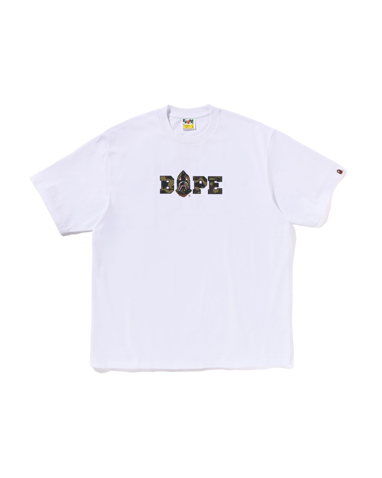 A BATHING APE® 1st Camo BAPE Logo Relaxed Fit Tee | Bape official