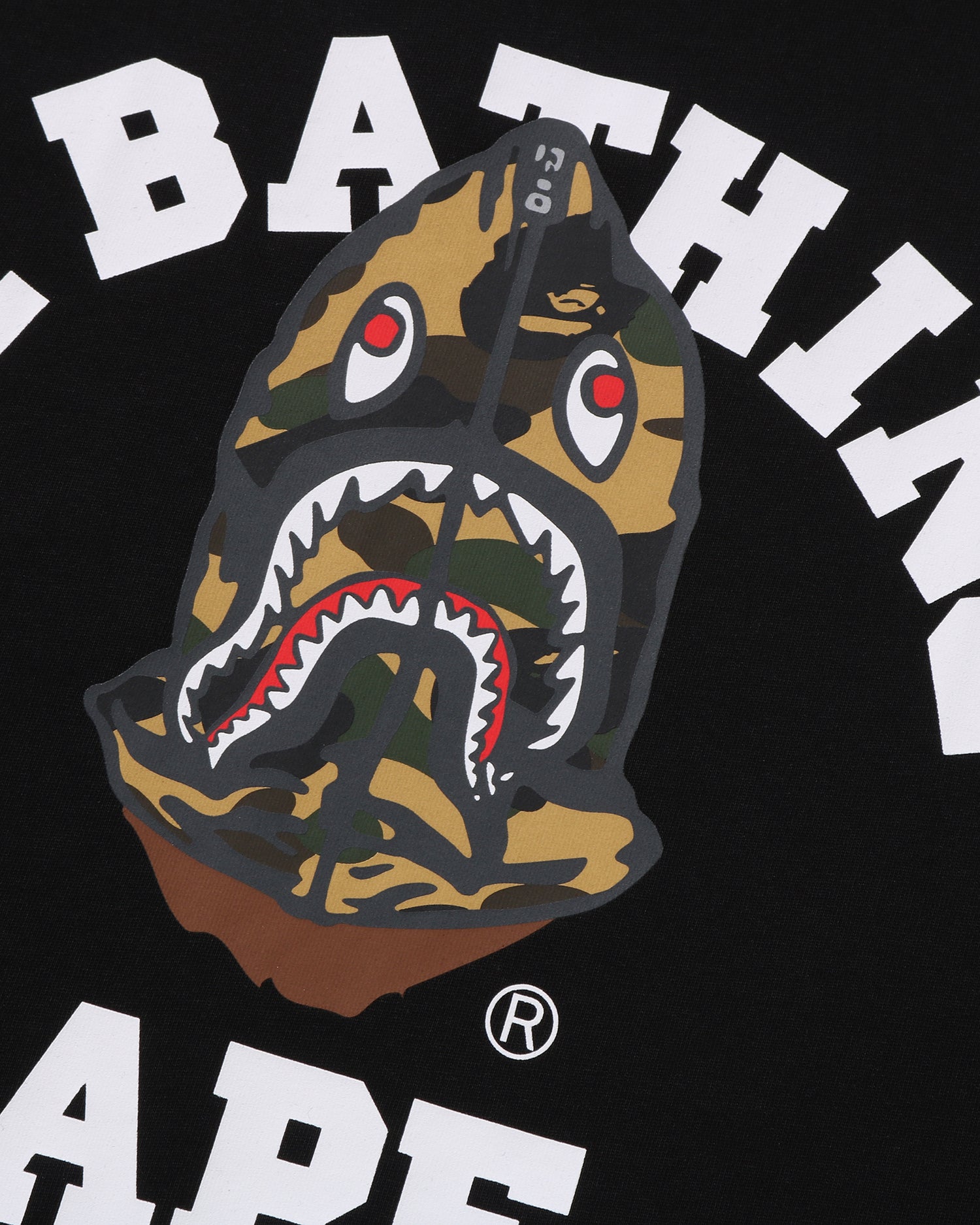 A BATHING APE® 1st Camo Shark Seijin College Relaxed Fit Tee