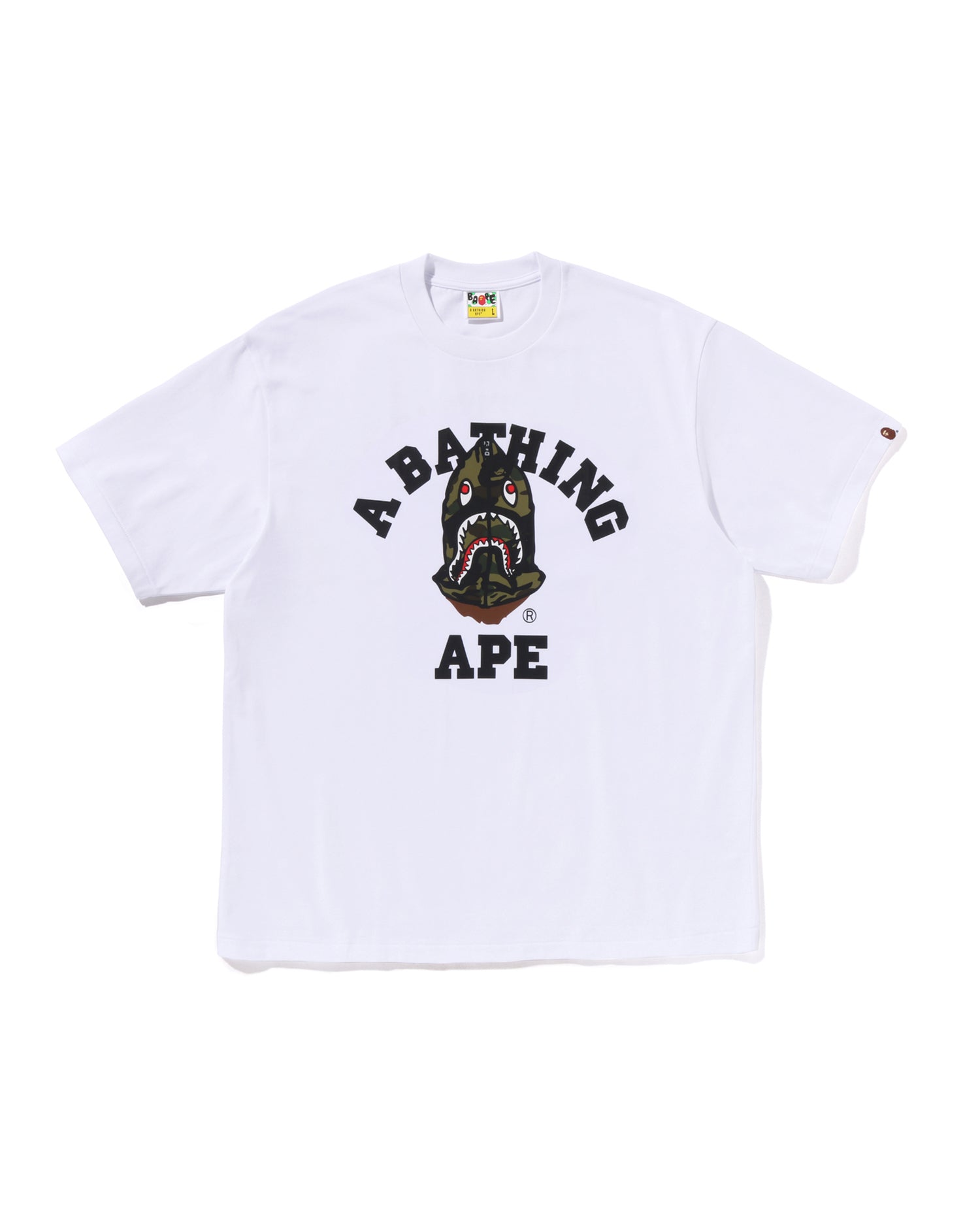 A BATHING APE® 1st Camo Shark Seijin College Relaxed Fit Tee